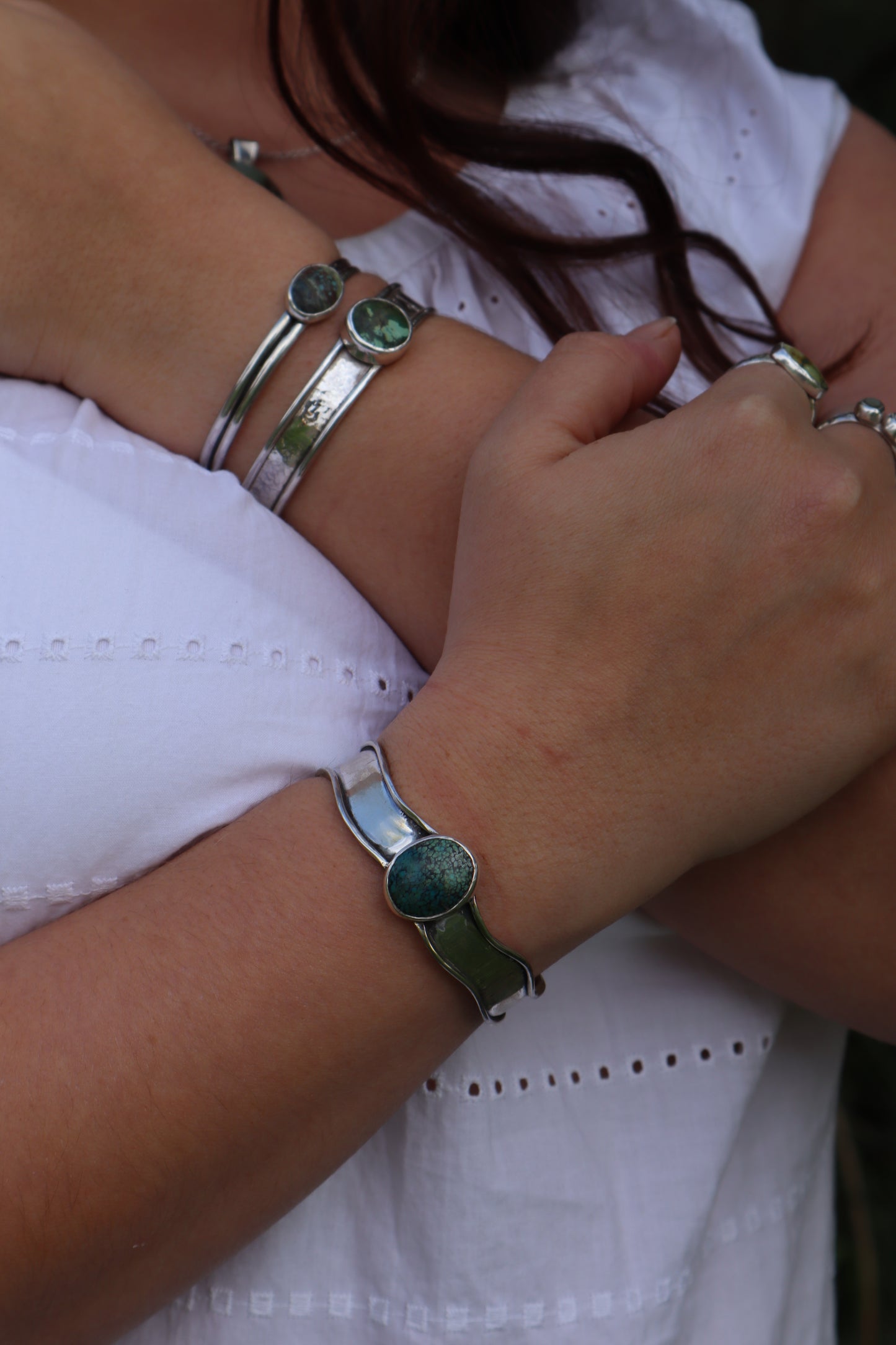 Wavy Turquoise Cuff