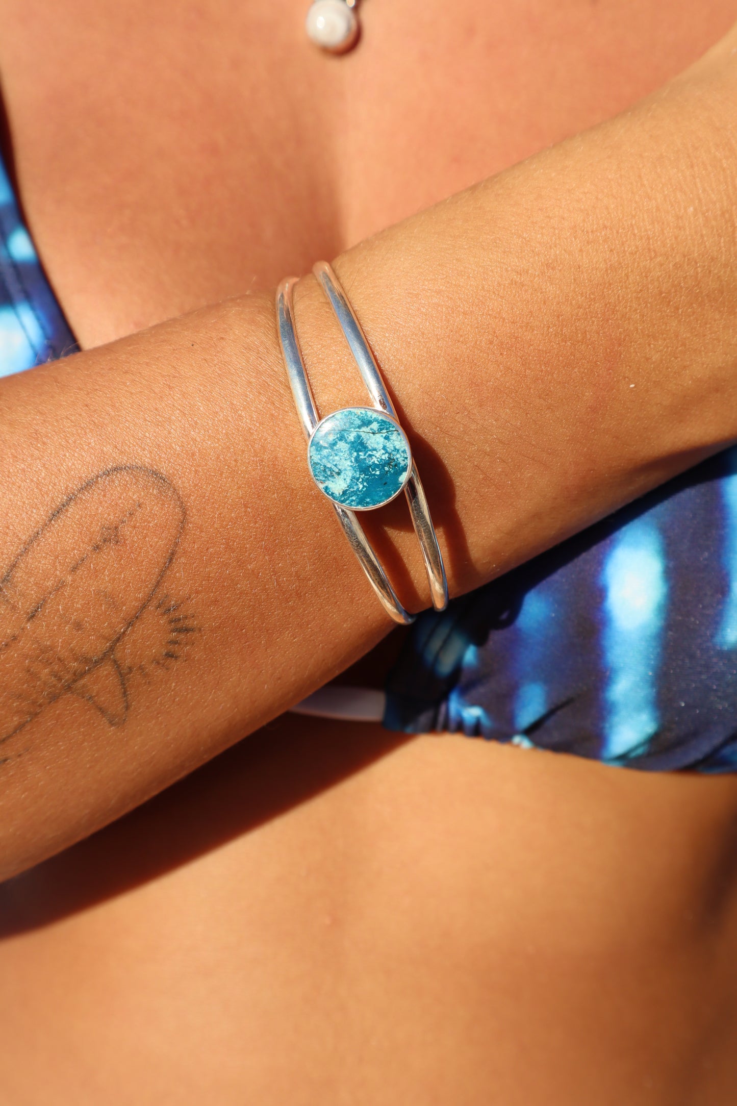 Shattukite Azurite Tidal Cuff