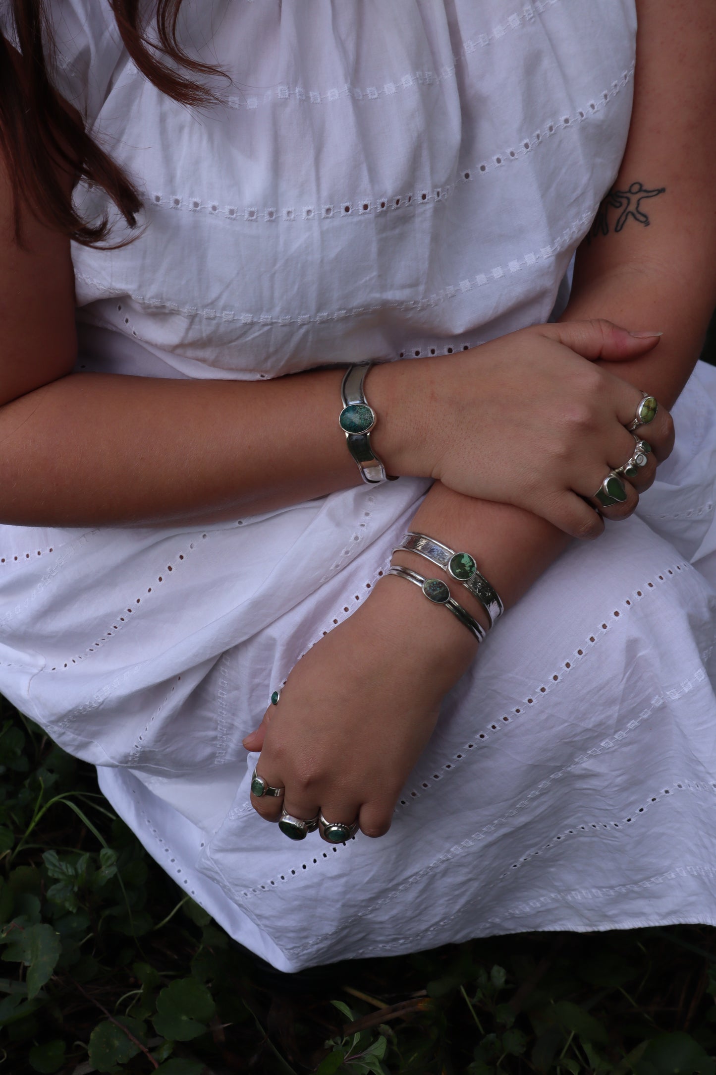 Triple Turquoise Cuff