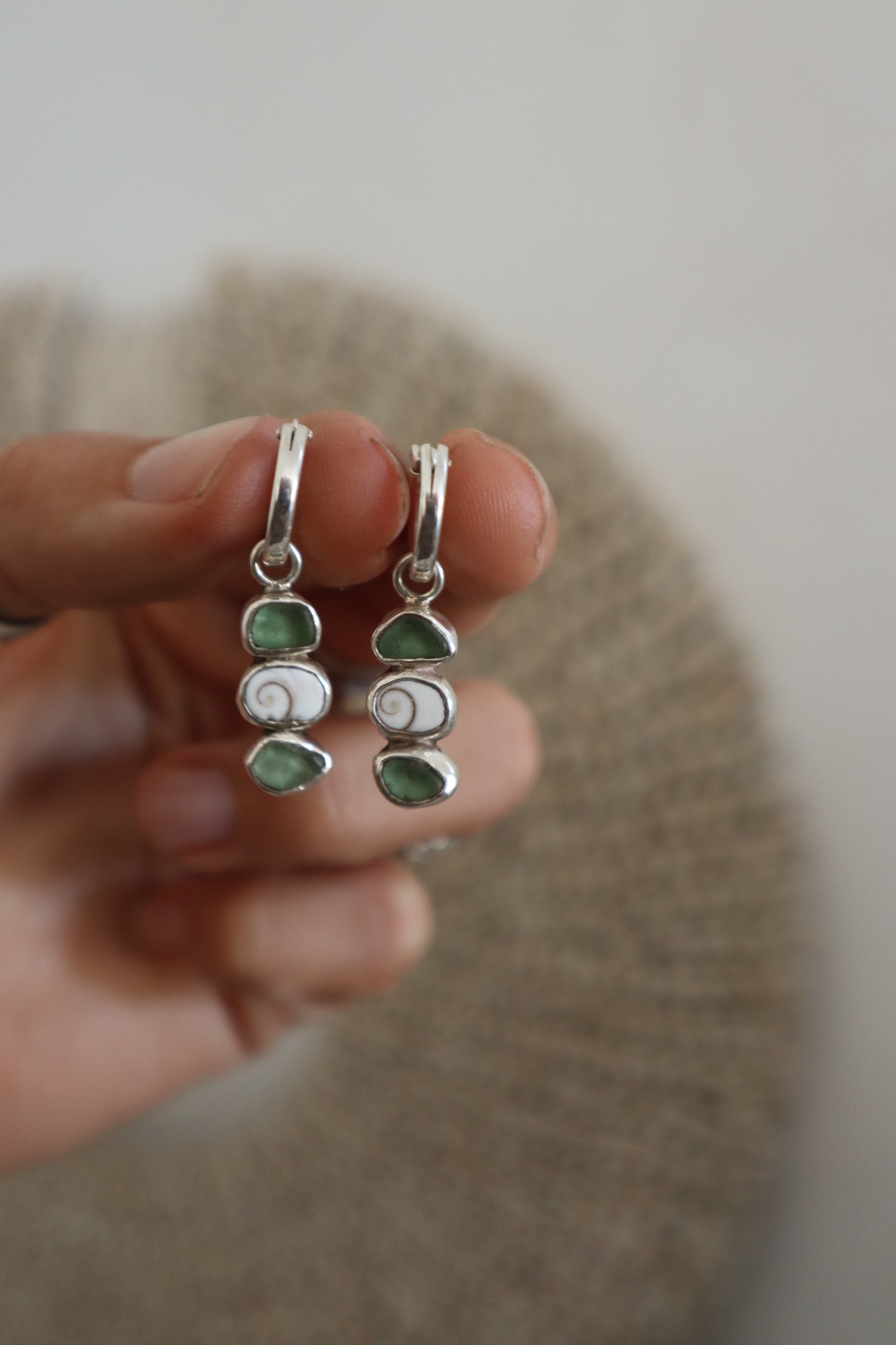 Sea Charm Hoops
