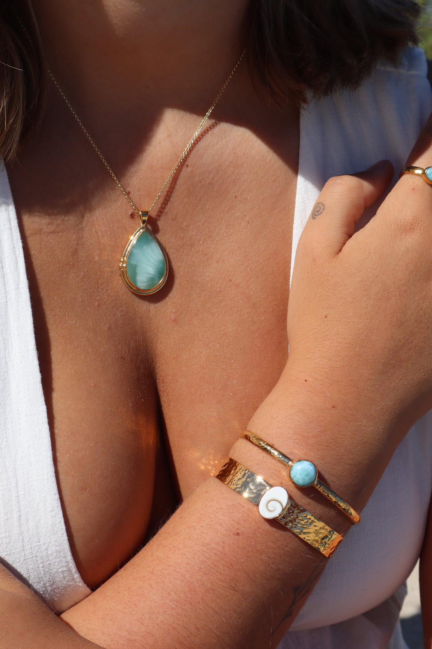 Larimar Wanderer Cuff