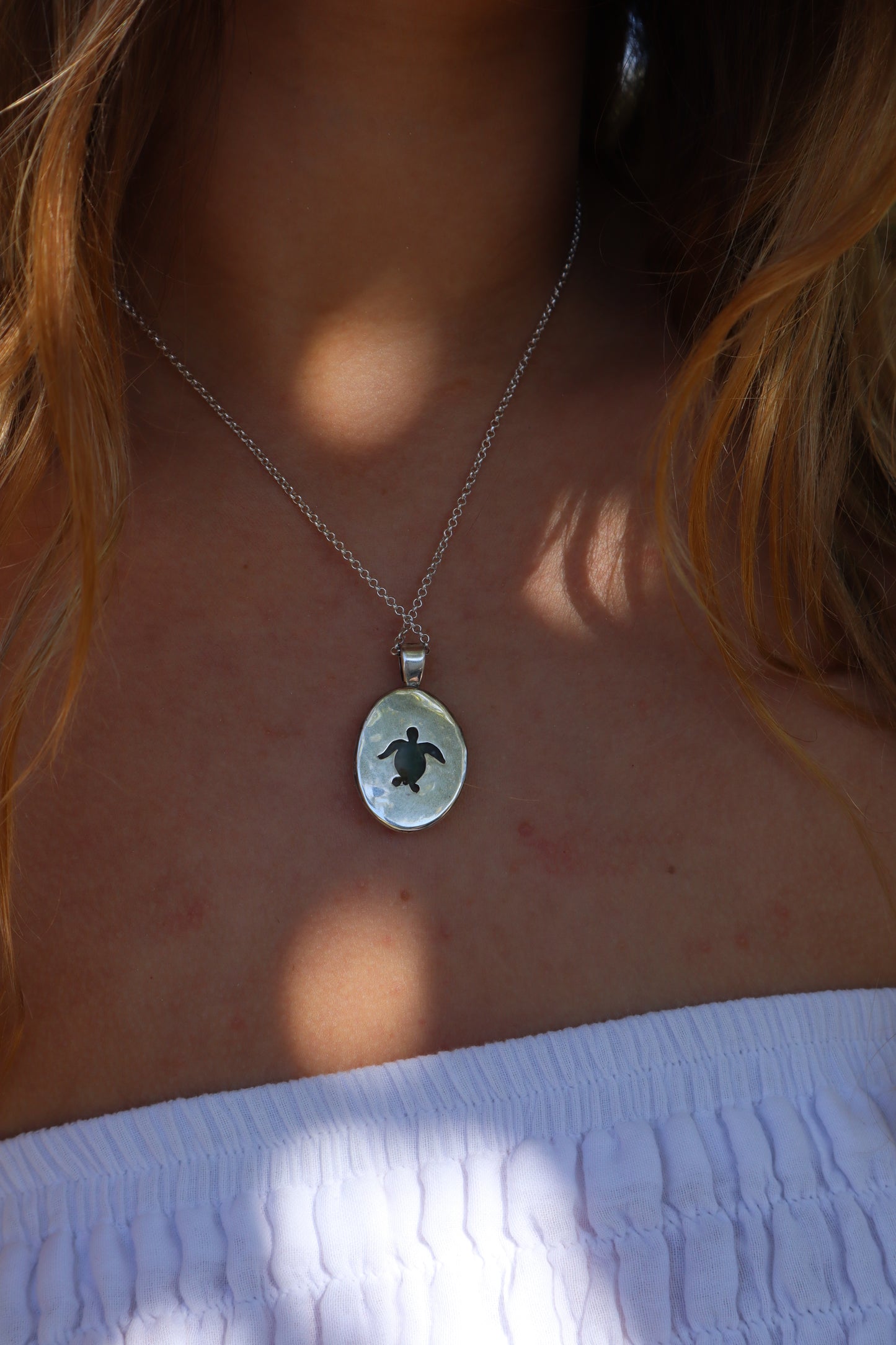 Chrysoprase Turtle Pendant