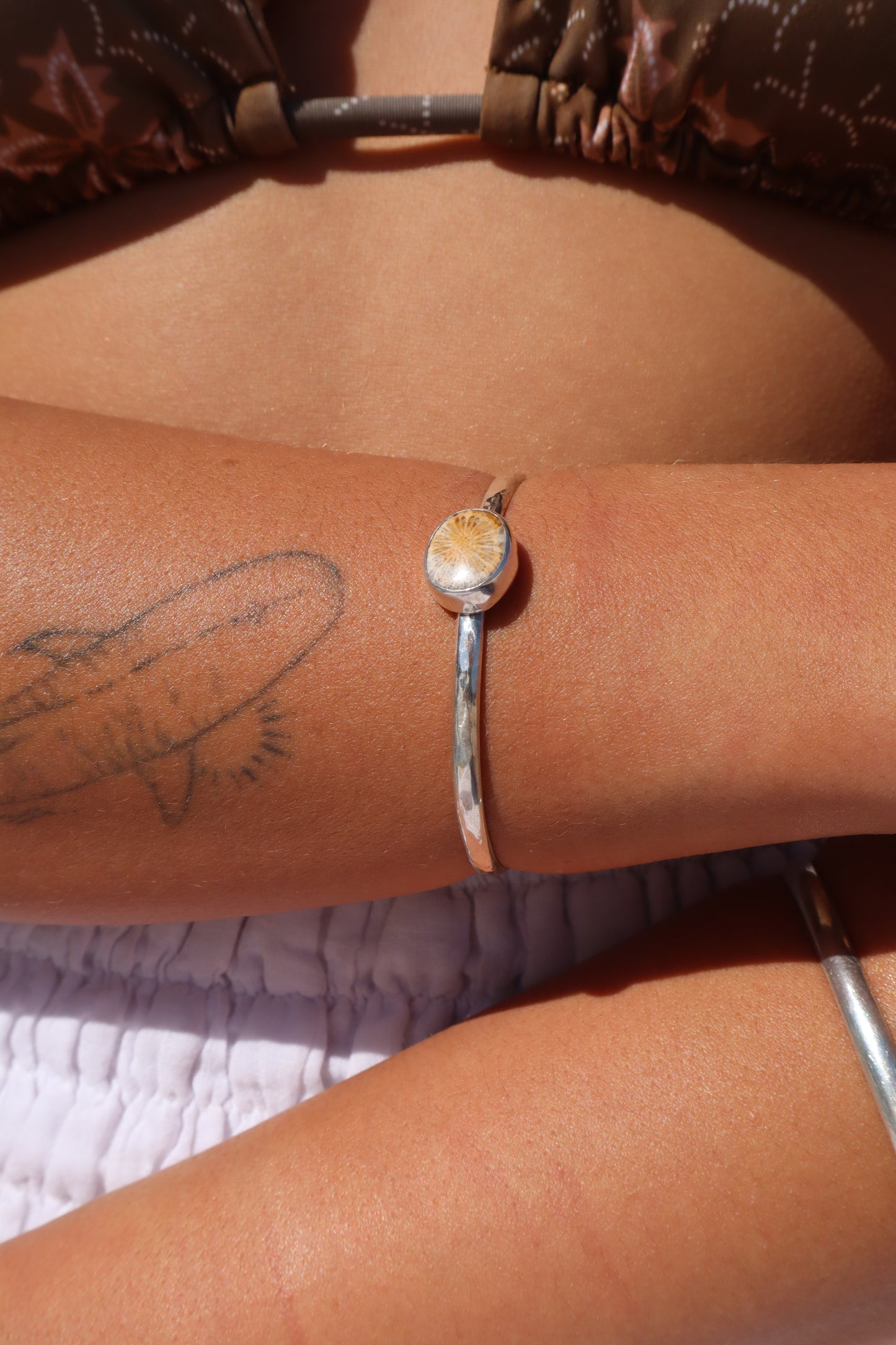 Fossilised Coral Wanderer Cuff