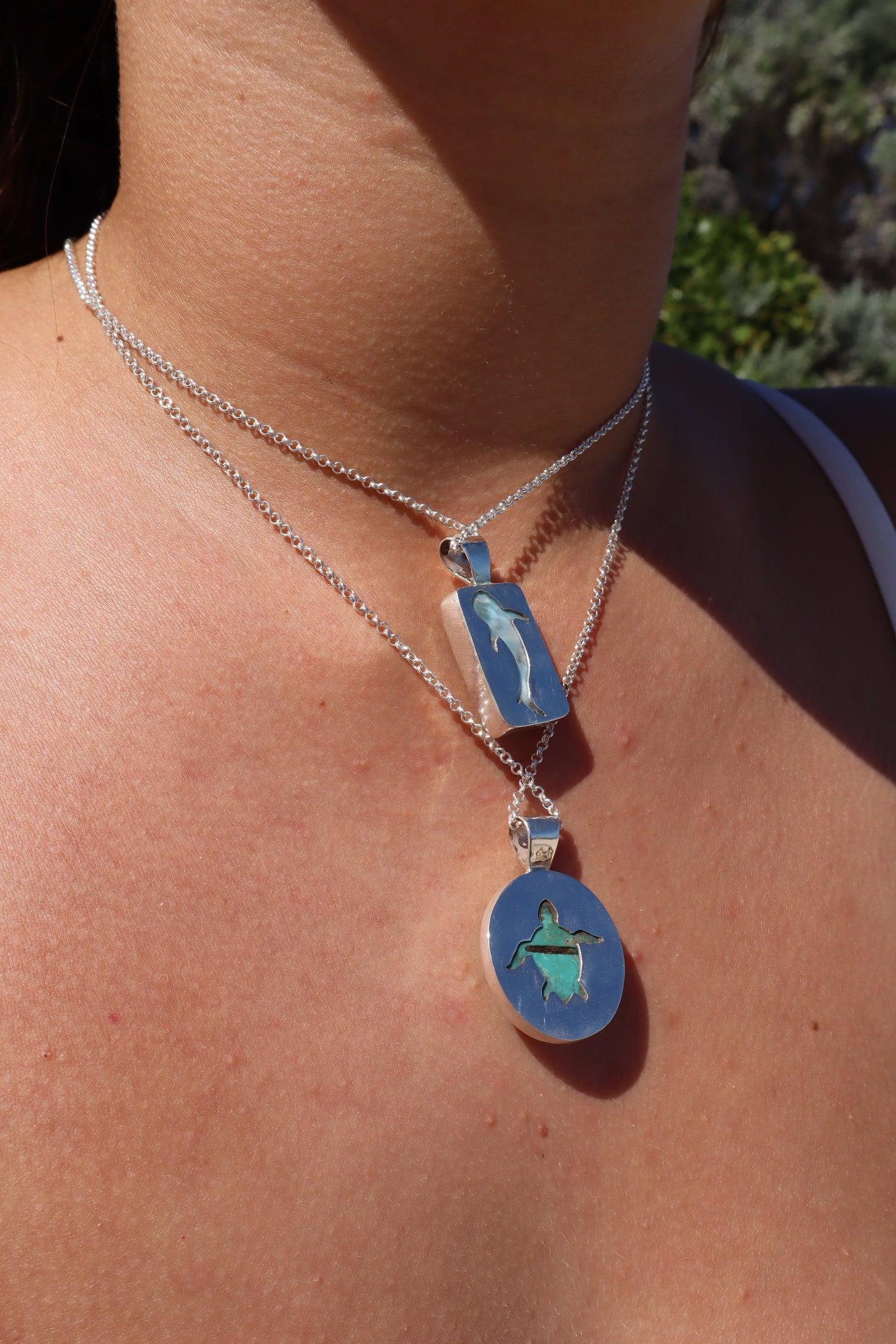 Larimar Whaleshark Pendant