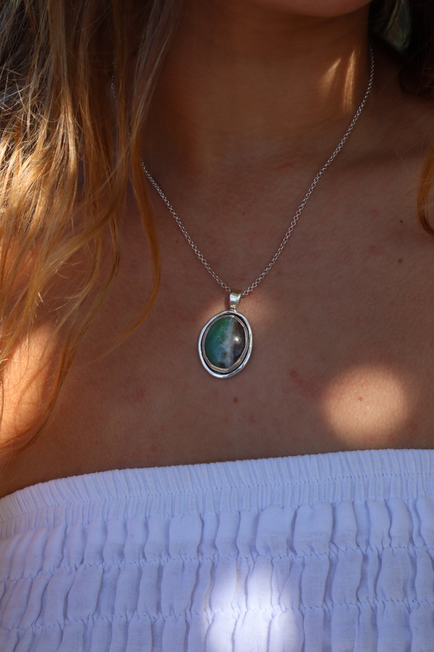 Chrysoprase Turtle Pendant