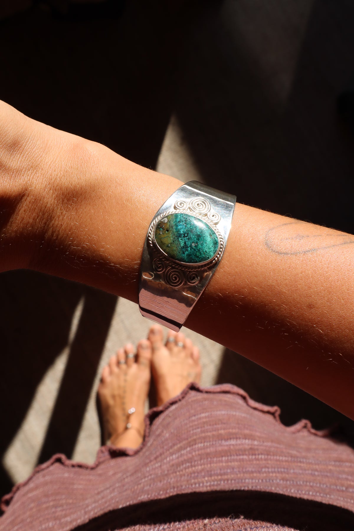 Spiral Turquoise Marella Cuff