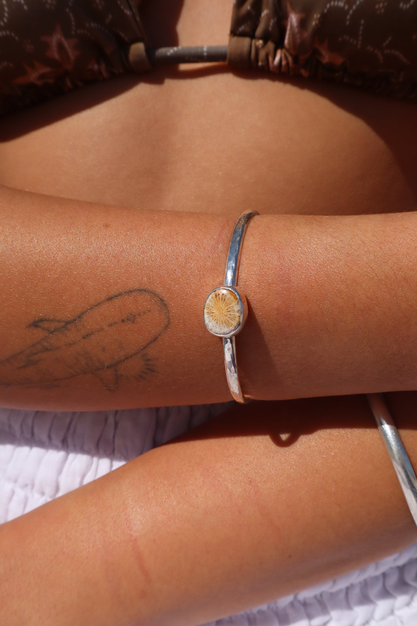 Fossilised Coral Wanderer Cuff
