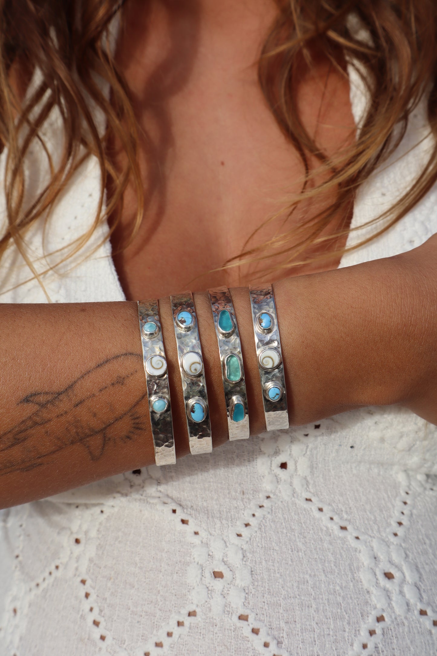 Turquoise x Operculum Marella Cuff
