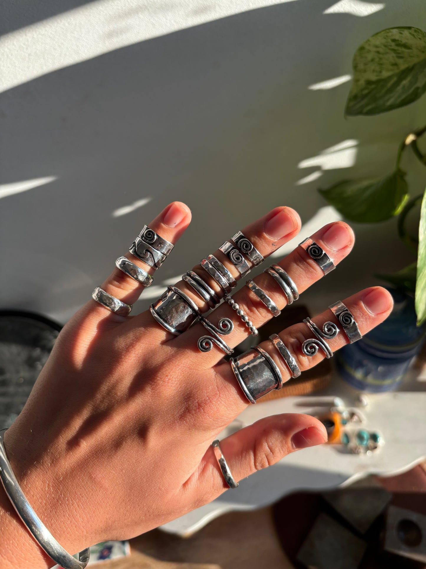 Rolling Waves Ring SIZE E 1/2 - 2 3/4