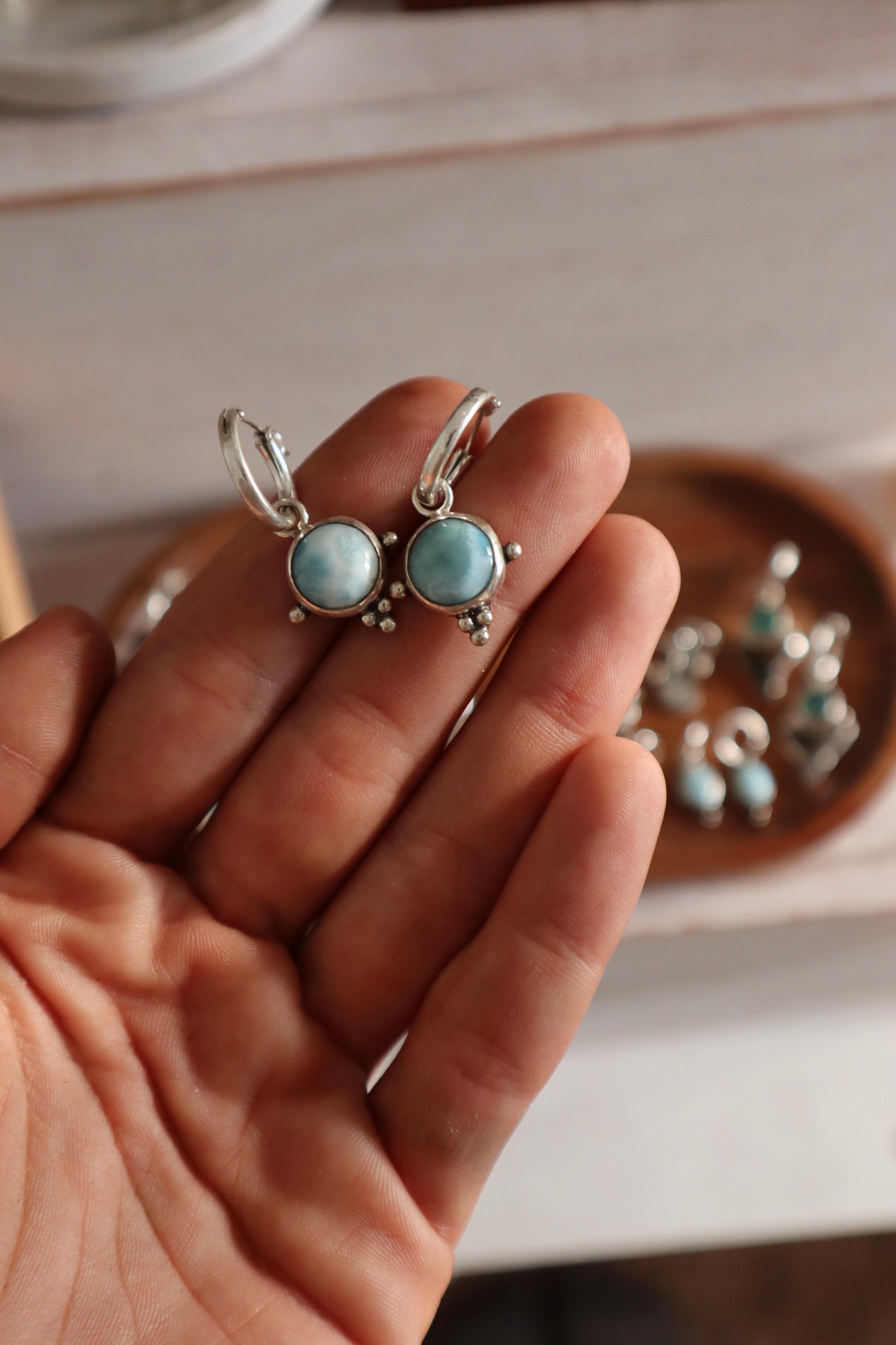Larimar Hoops