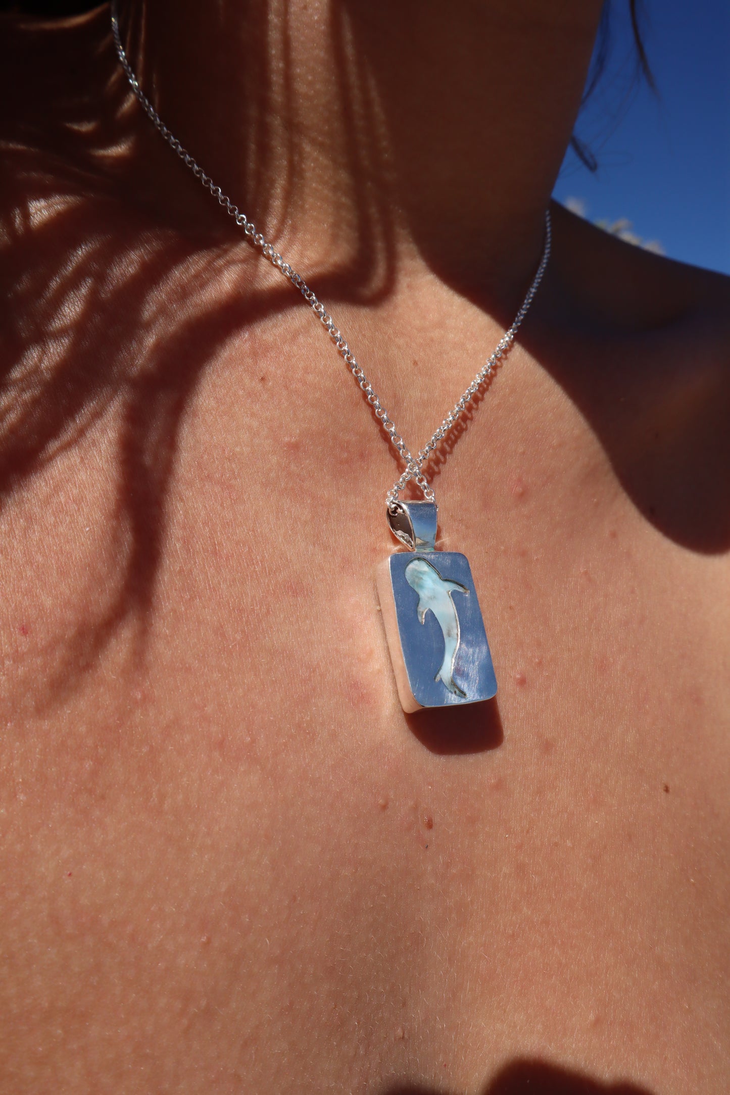 Larimar Whaleshark Pendant