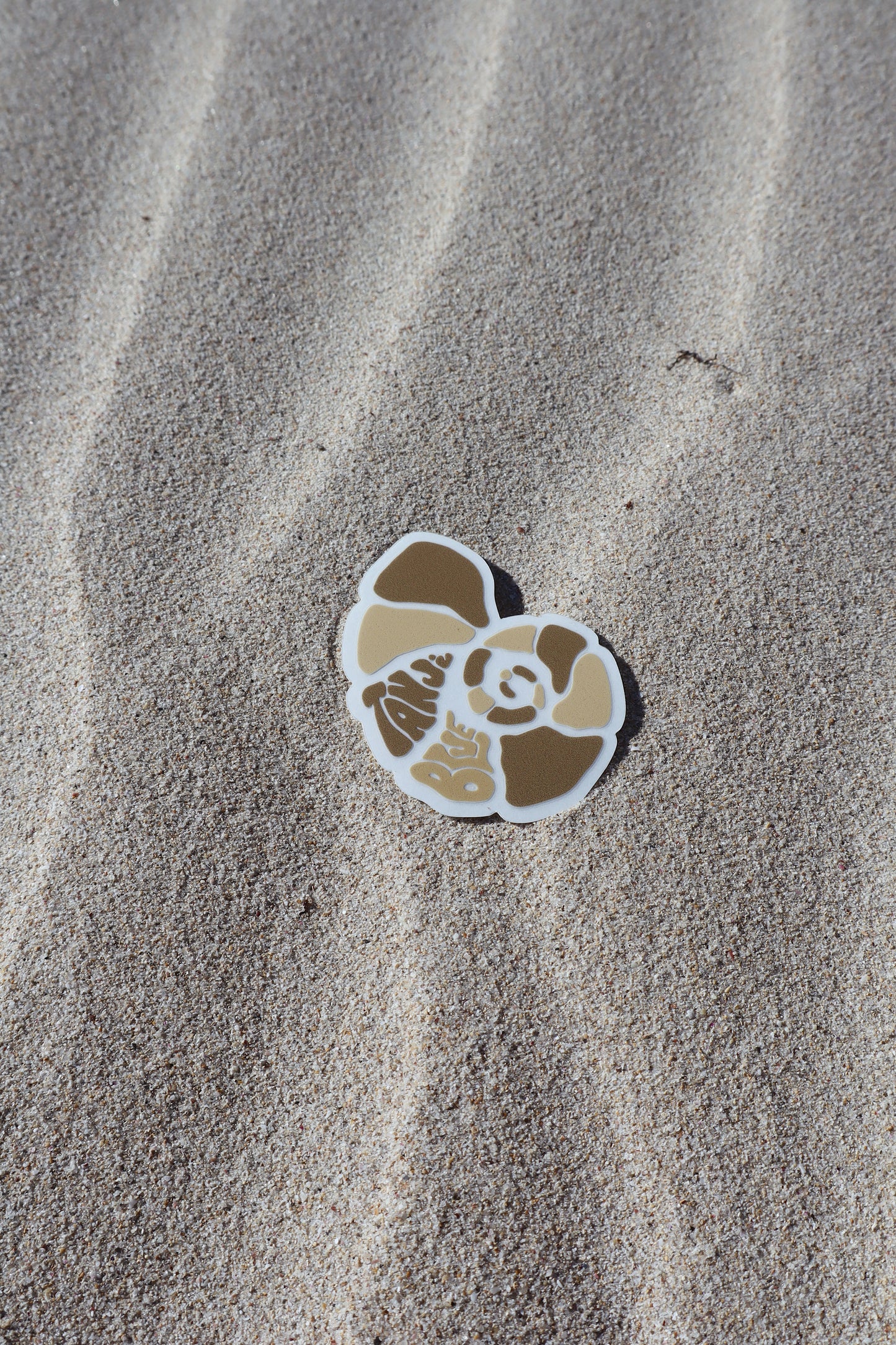 Brown Simple Spiral Sticker