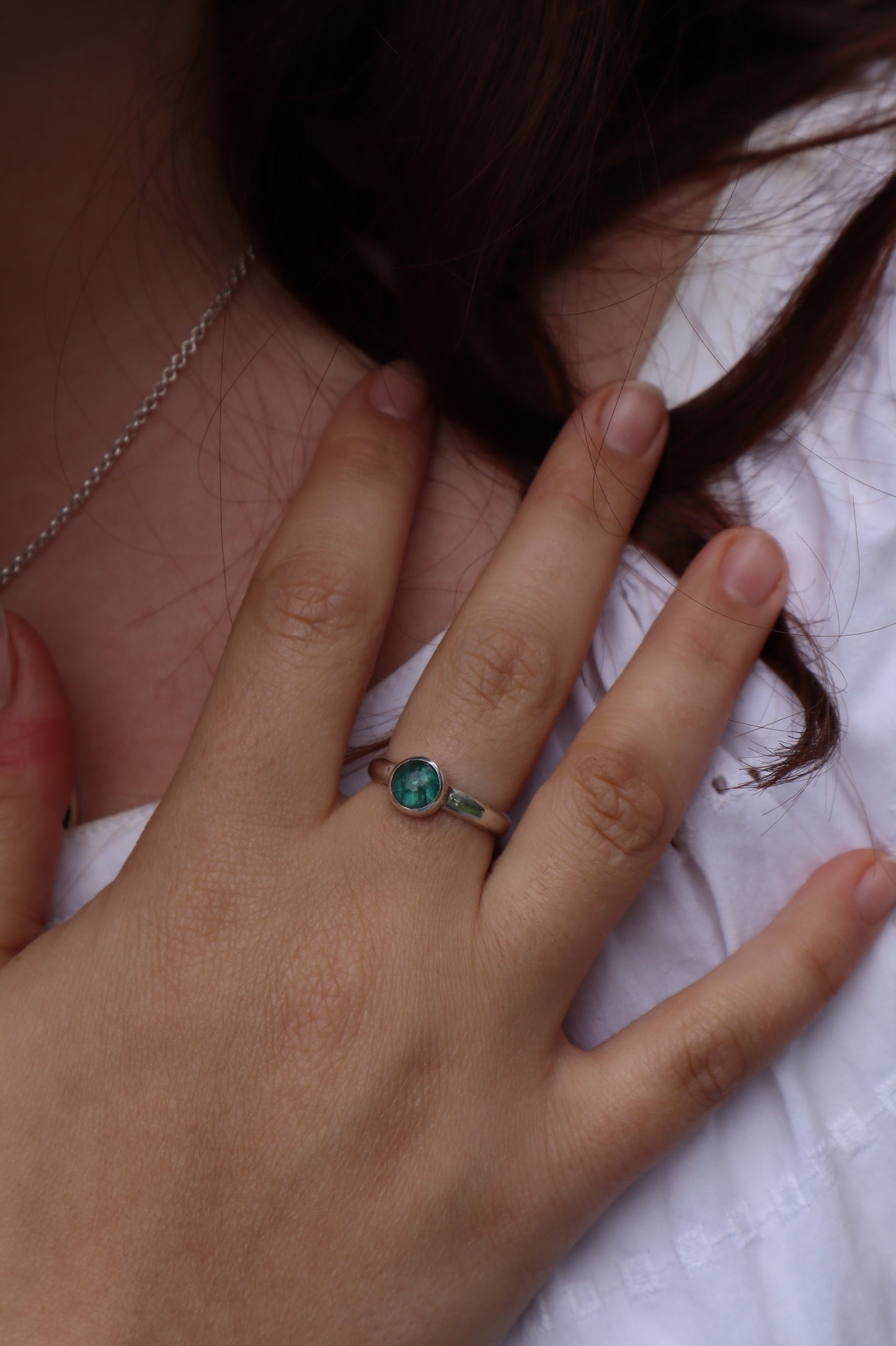 Dainty Apatite Ring SIZE O - 7 1/4