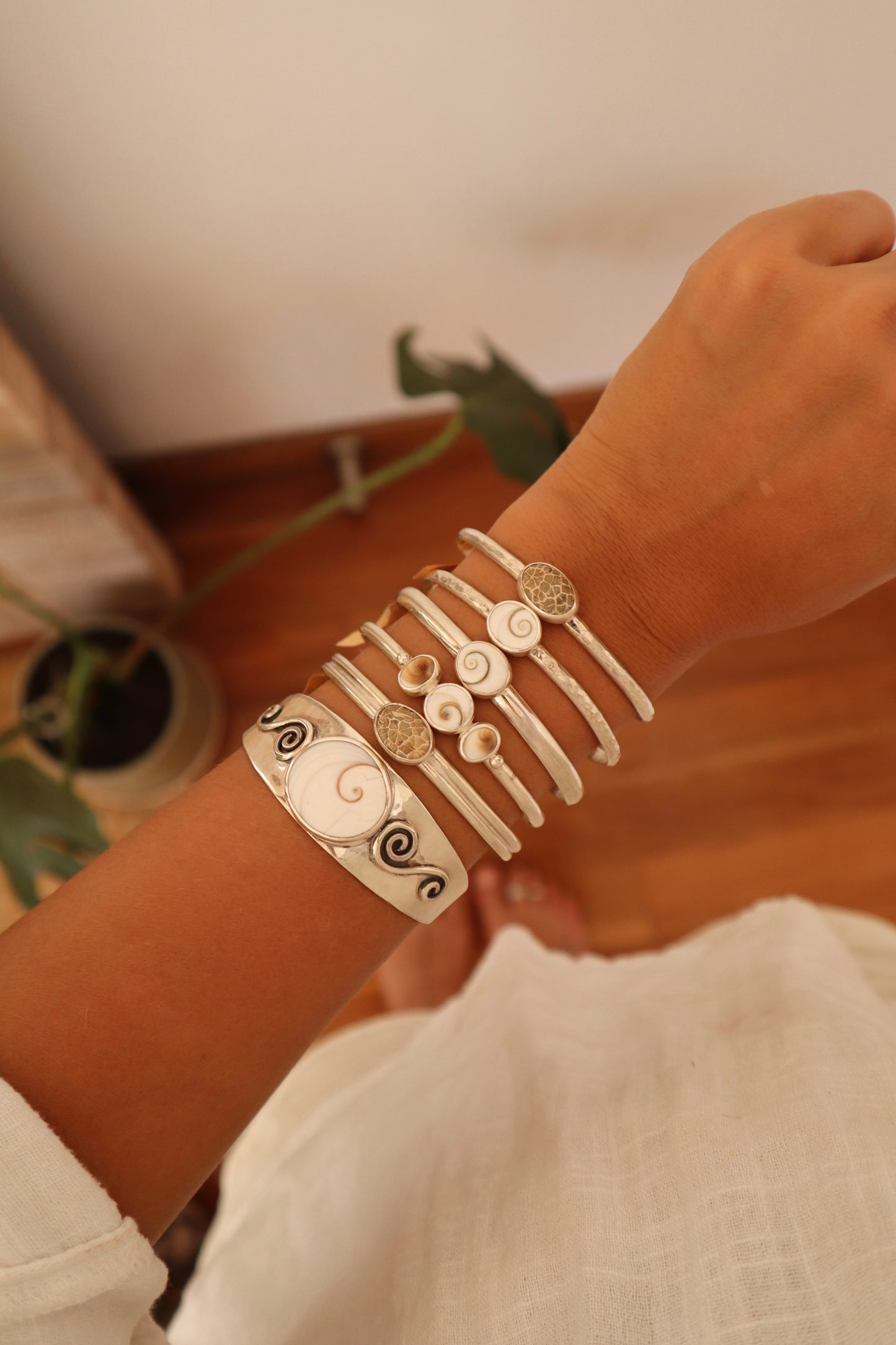 Fossilised Coral Wanderer Cuff