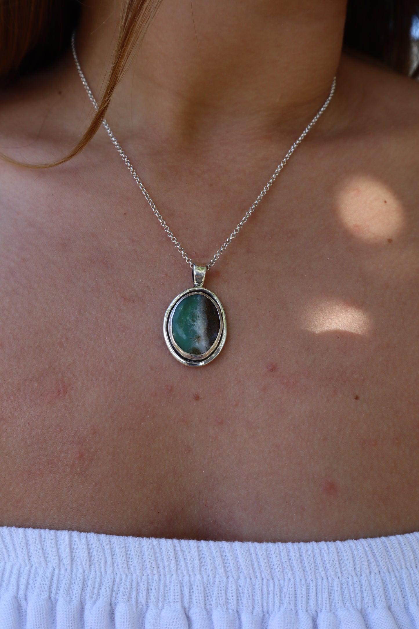 Chrysoprase Turtle Pendant