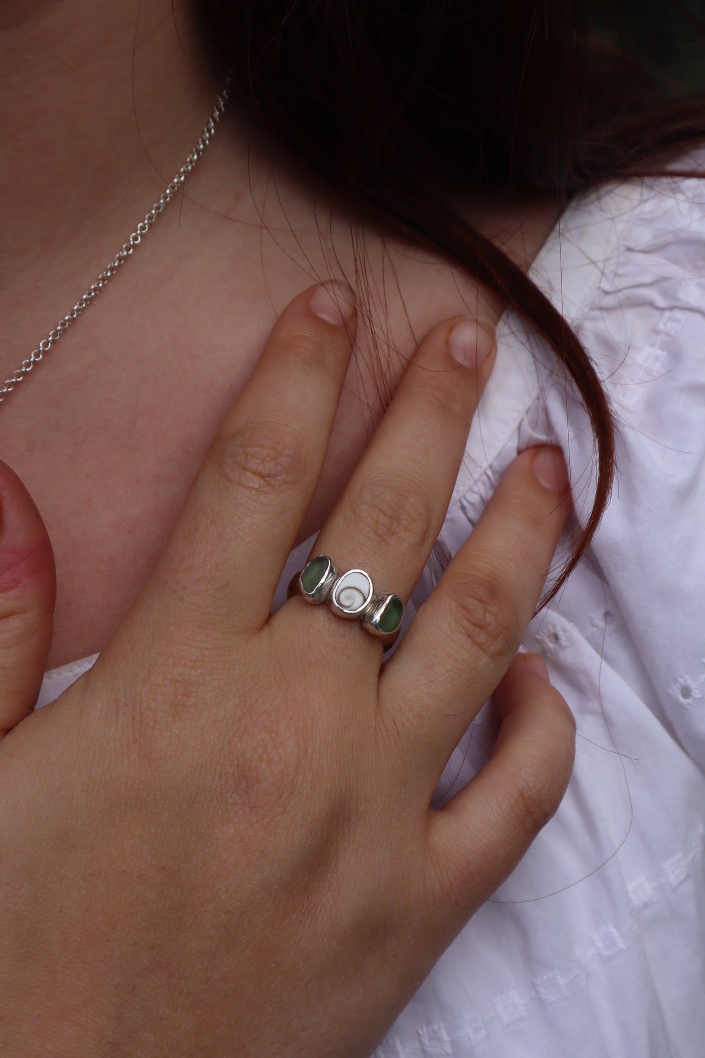 Sea Charm Ring SIZE P - 7 3/4