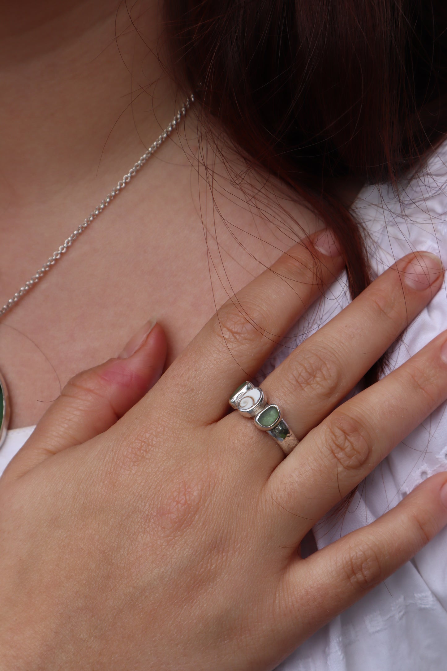Sea Charm Ring SIZE P - 7 3/4