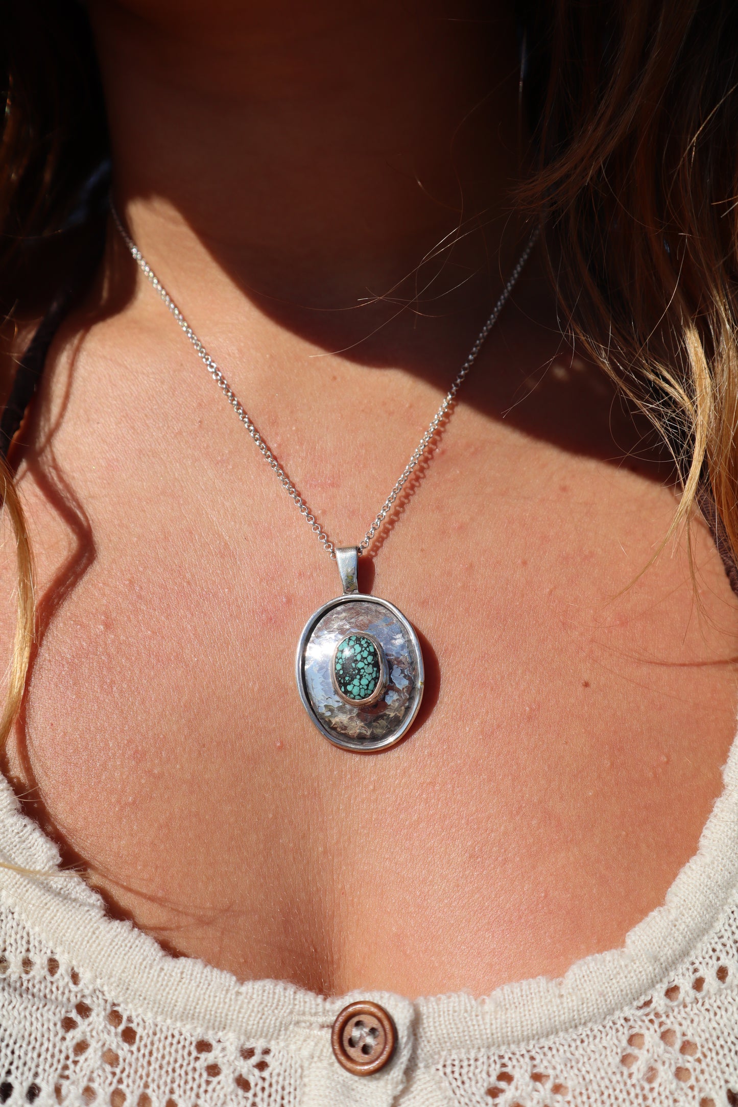 Turquoise Cowgirl Pendant