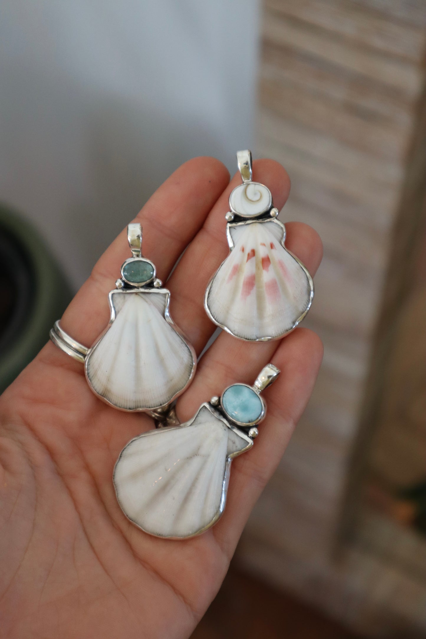 Larimar Sea Fan Pendant