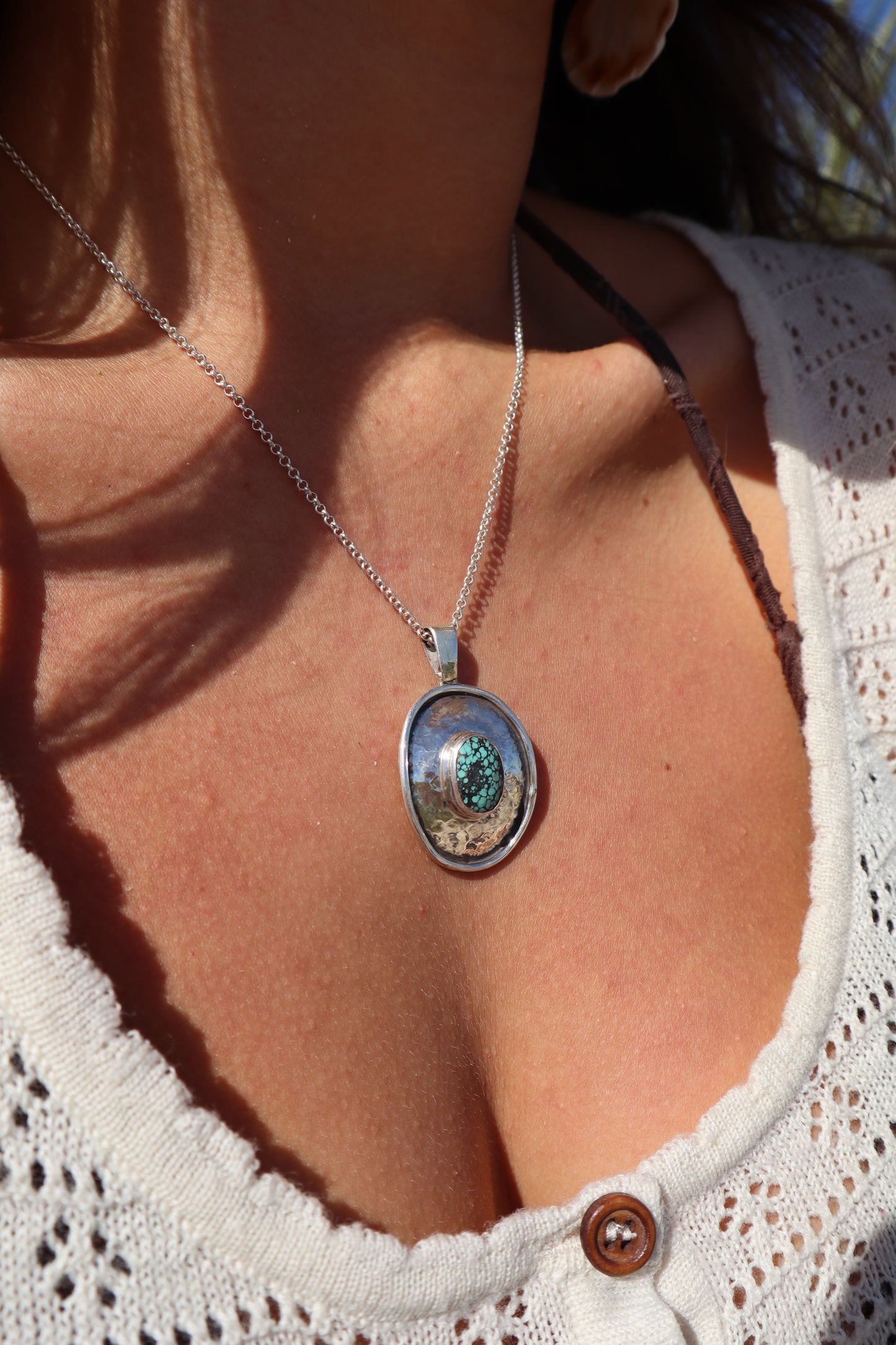 Turquoise Cowgirl Pendant