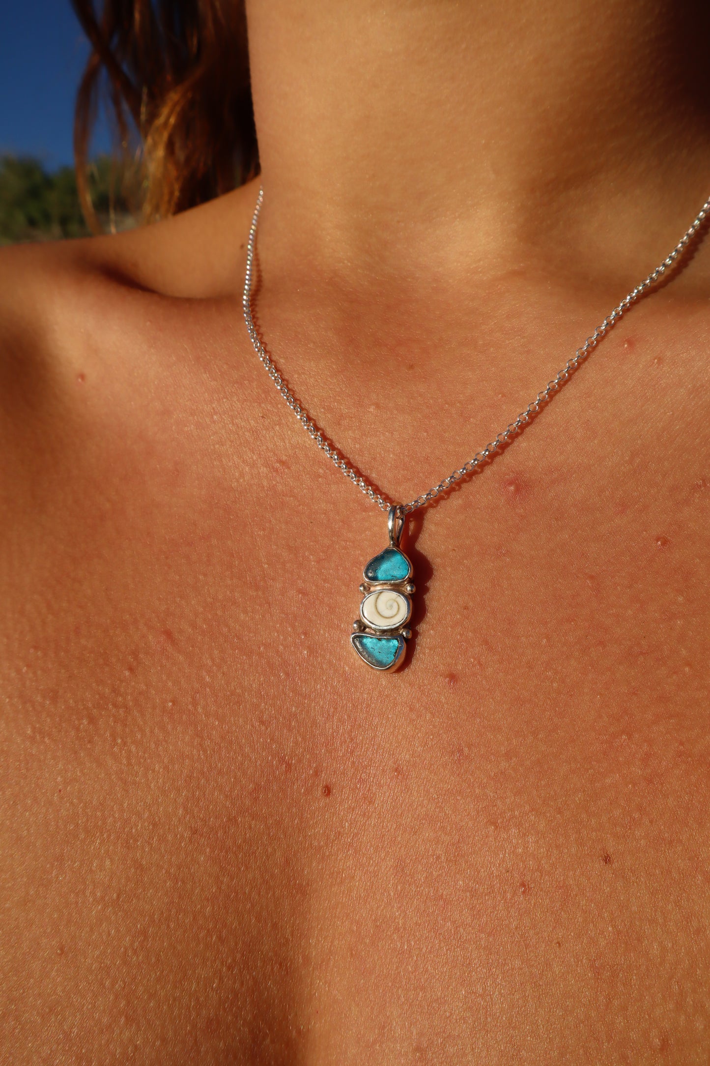 Blue Sea Charm Pendant
