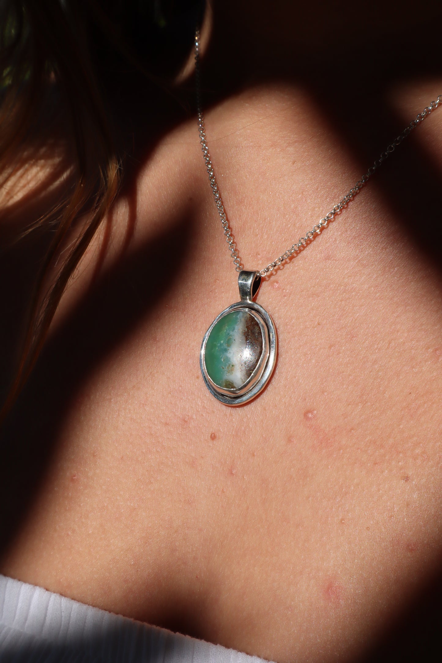 Chrysoprase Turtle Pendant