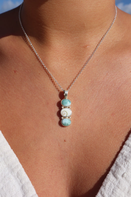 Larimar Sea Charm Pendant