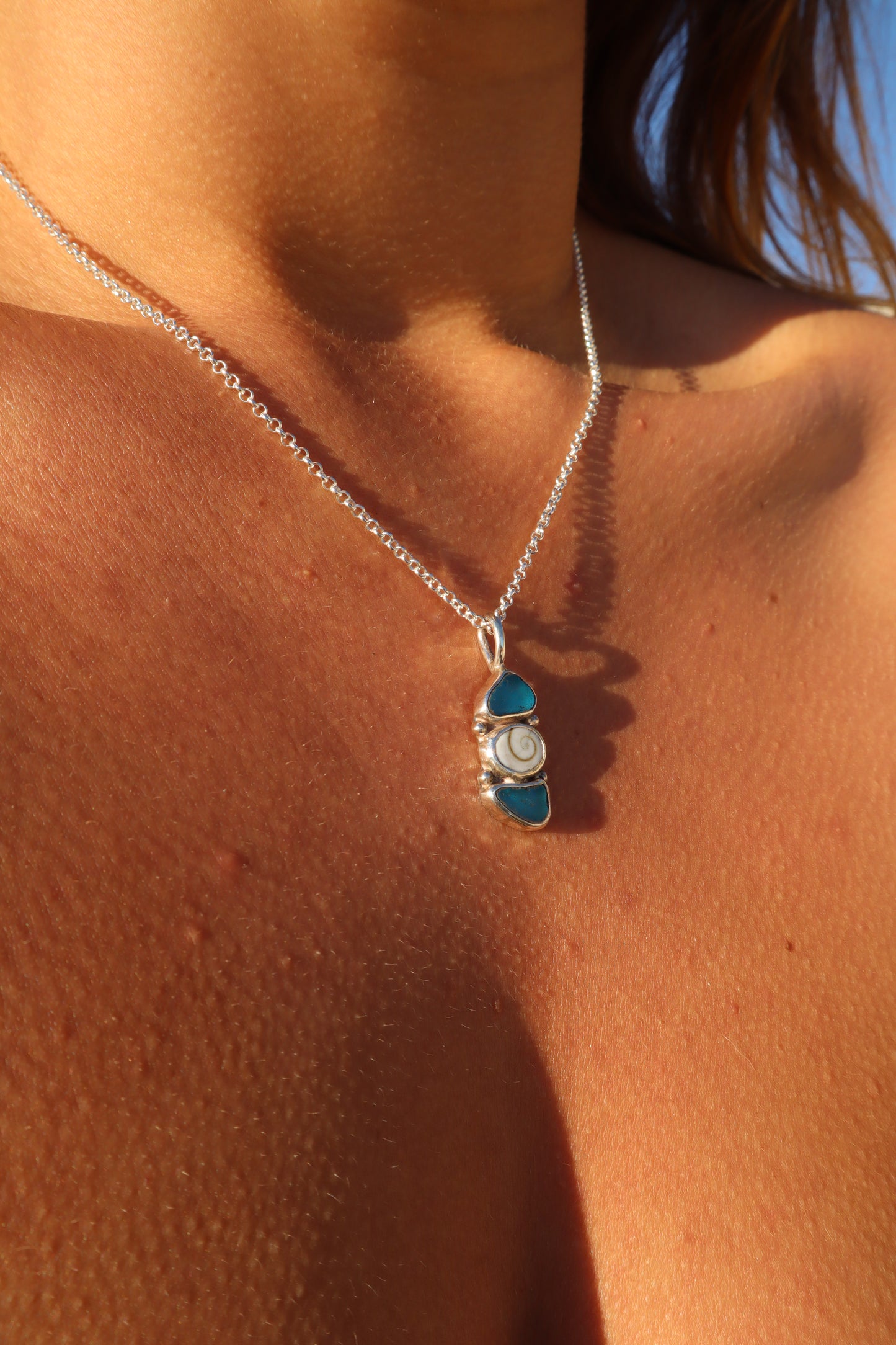 Blue Sea Charm Pendant