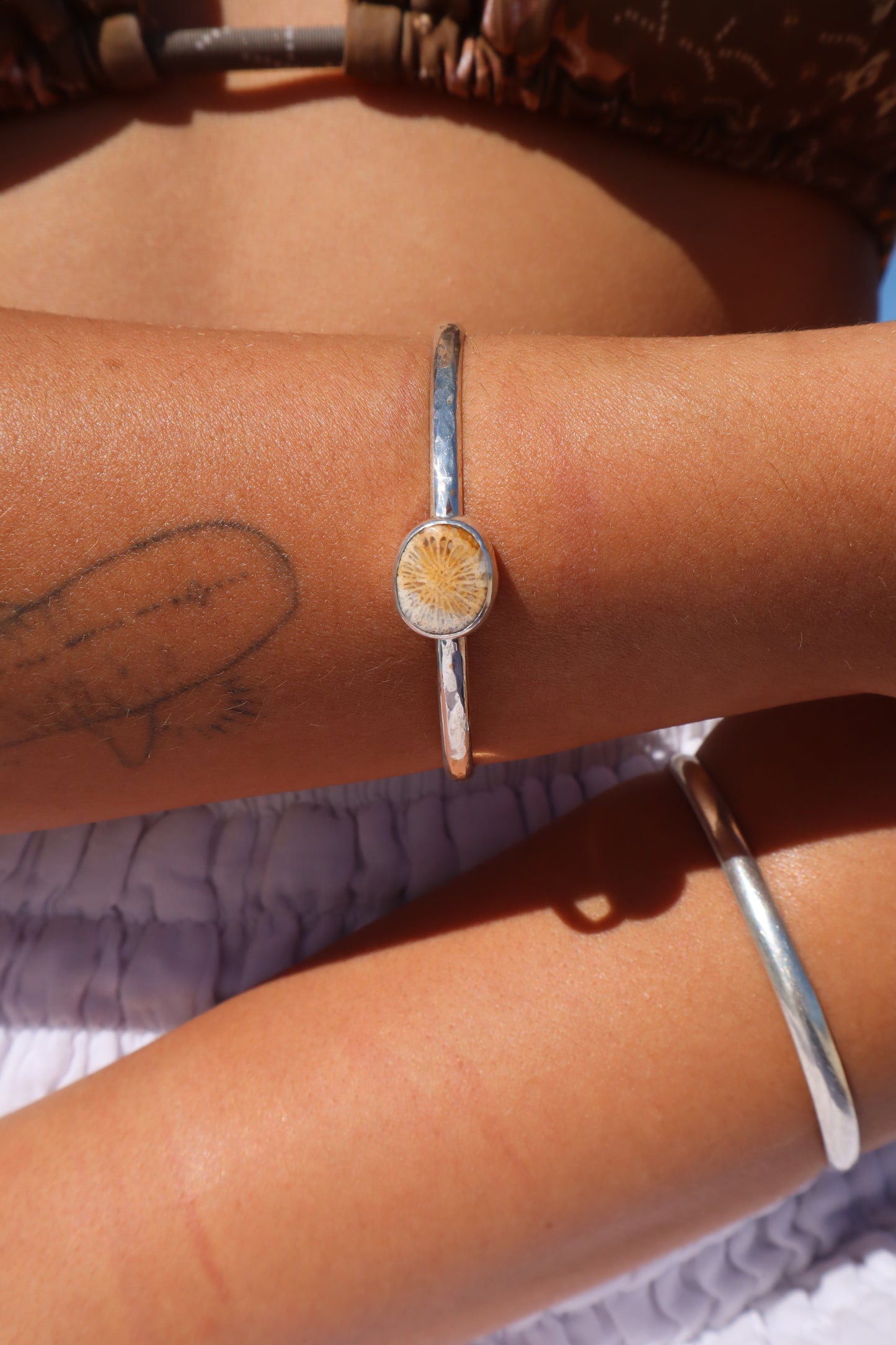 Fossilised Coral Wanderer Cuff