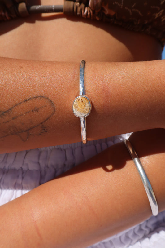 Fossilised Coral Wanderer Cuff