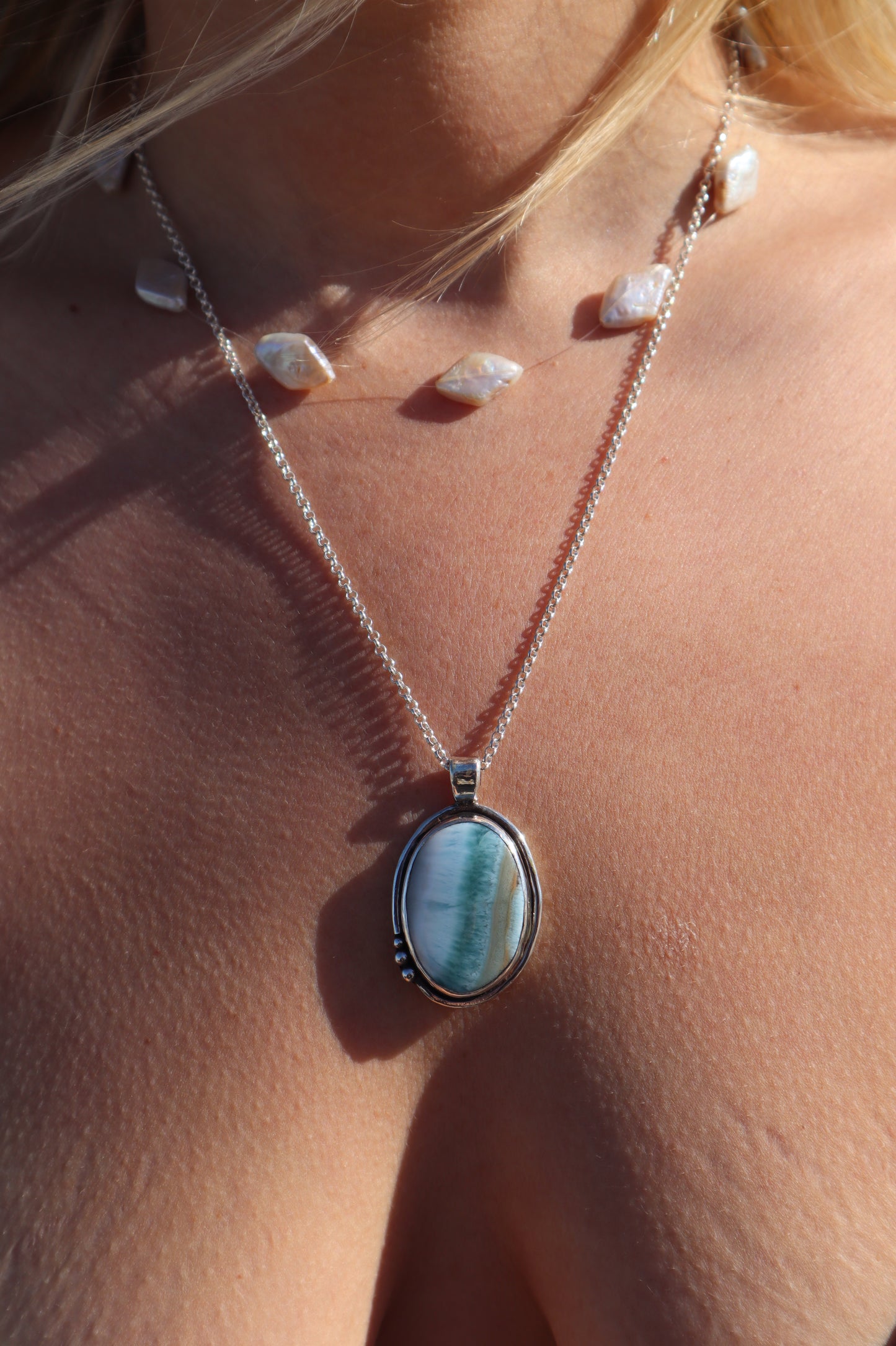 Larimar Whaleshark Pendant