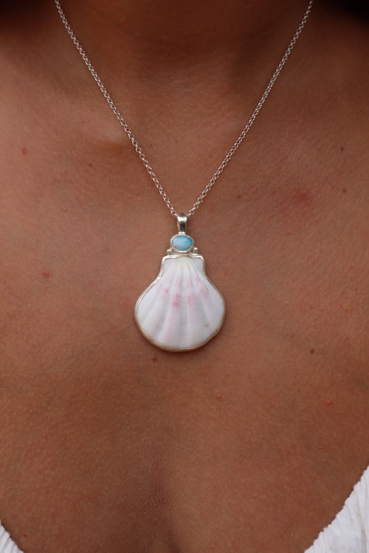 Larimar Sea Fan Pendant