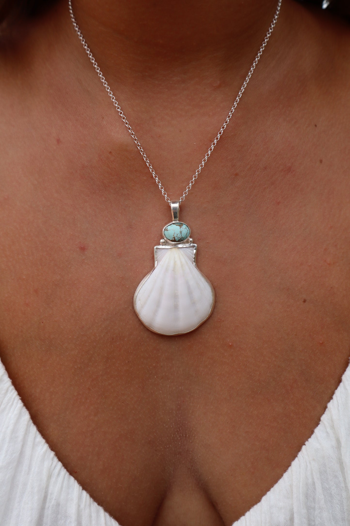 Turquoise Sea Fan Pendant
