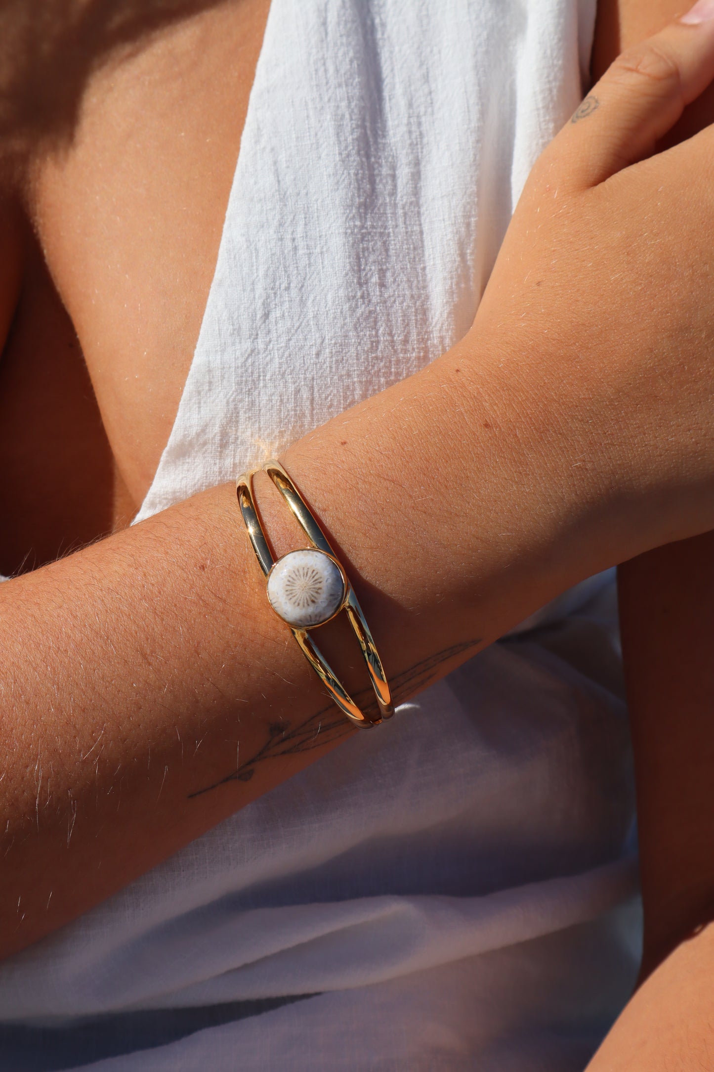 Fossilised Coral Tidal Cuff