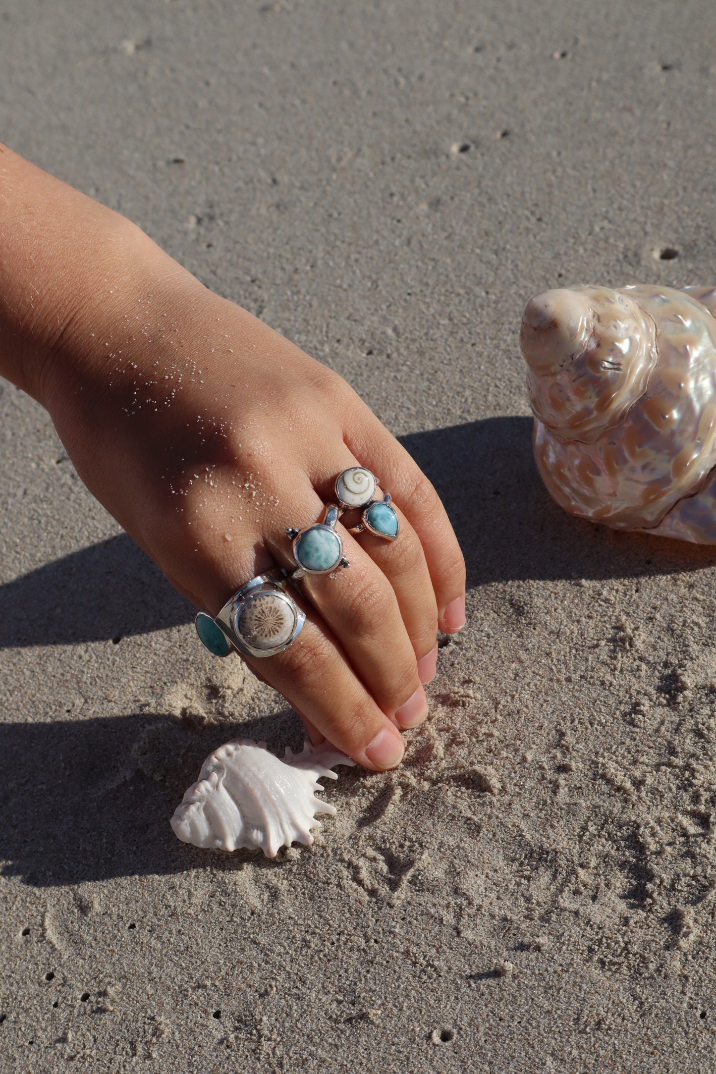 Larimar Angel Ring SIZE S - 9 1/4