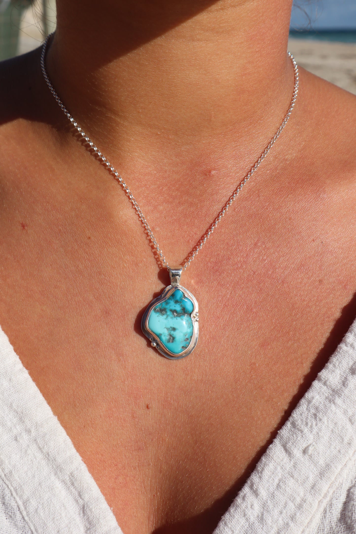 Turquoise Frame Pendant