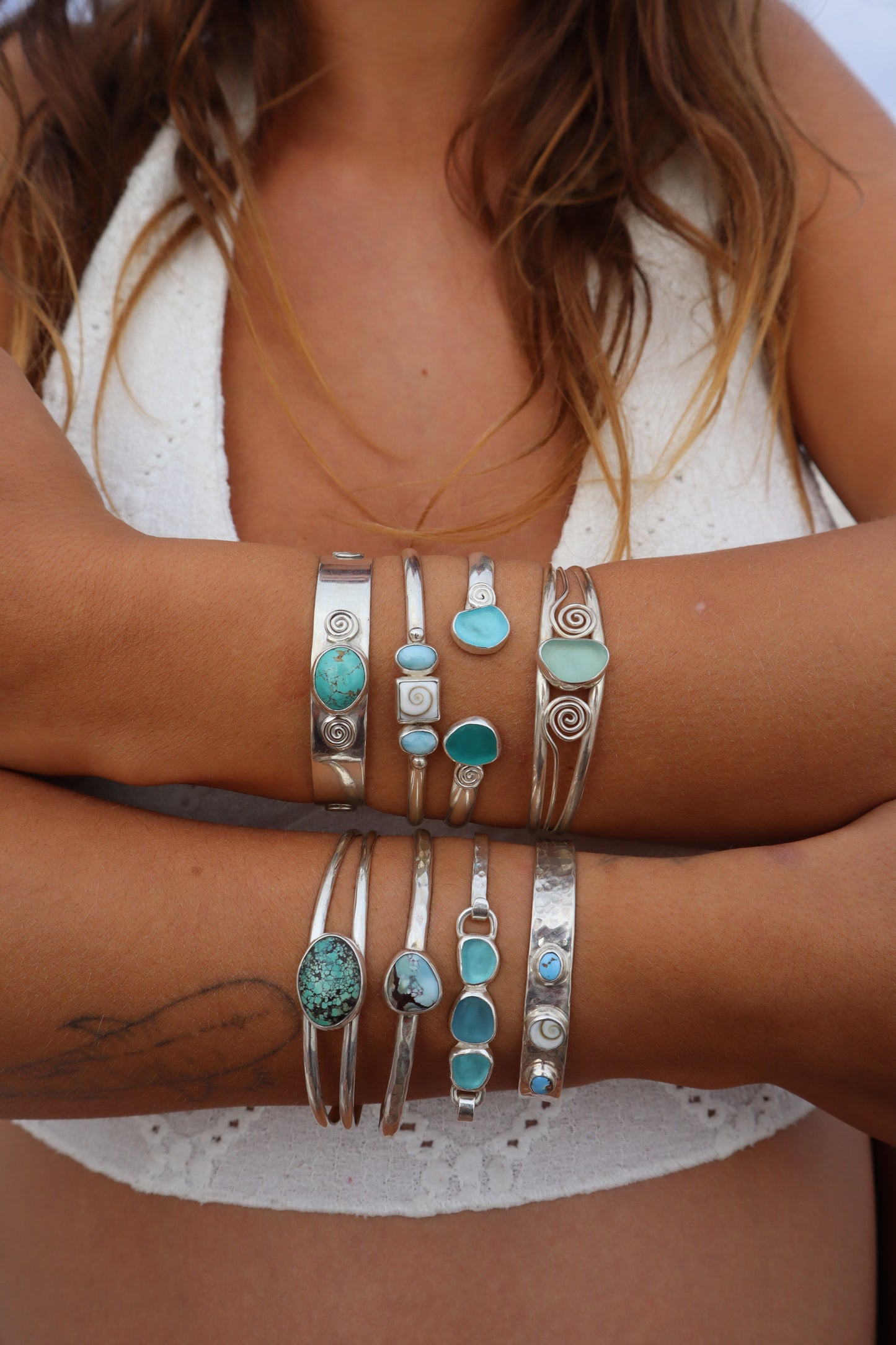 Seaglass Clasp Bracelet