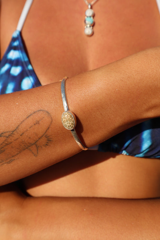 Fossilised Coral Wanderer Cuff