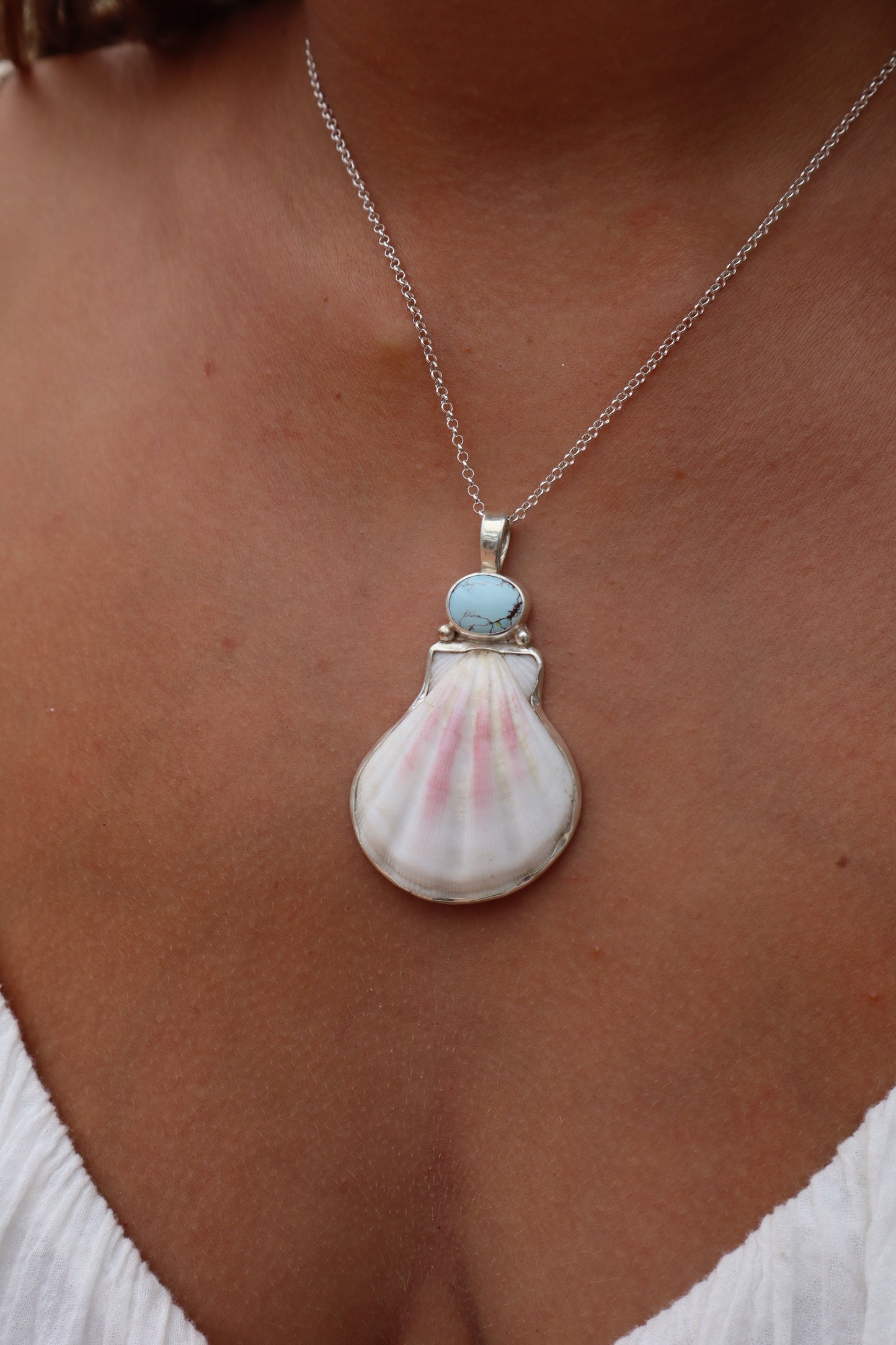 Turquoise Sea Fan Pendant