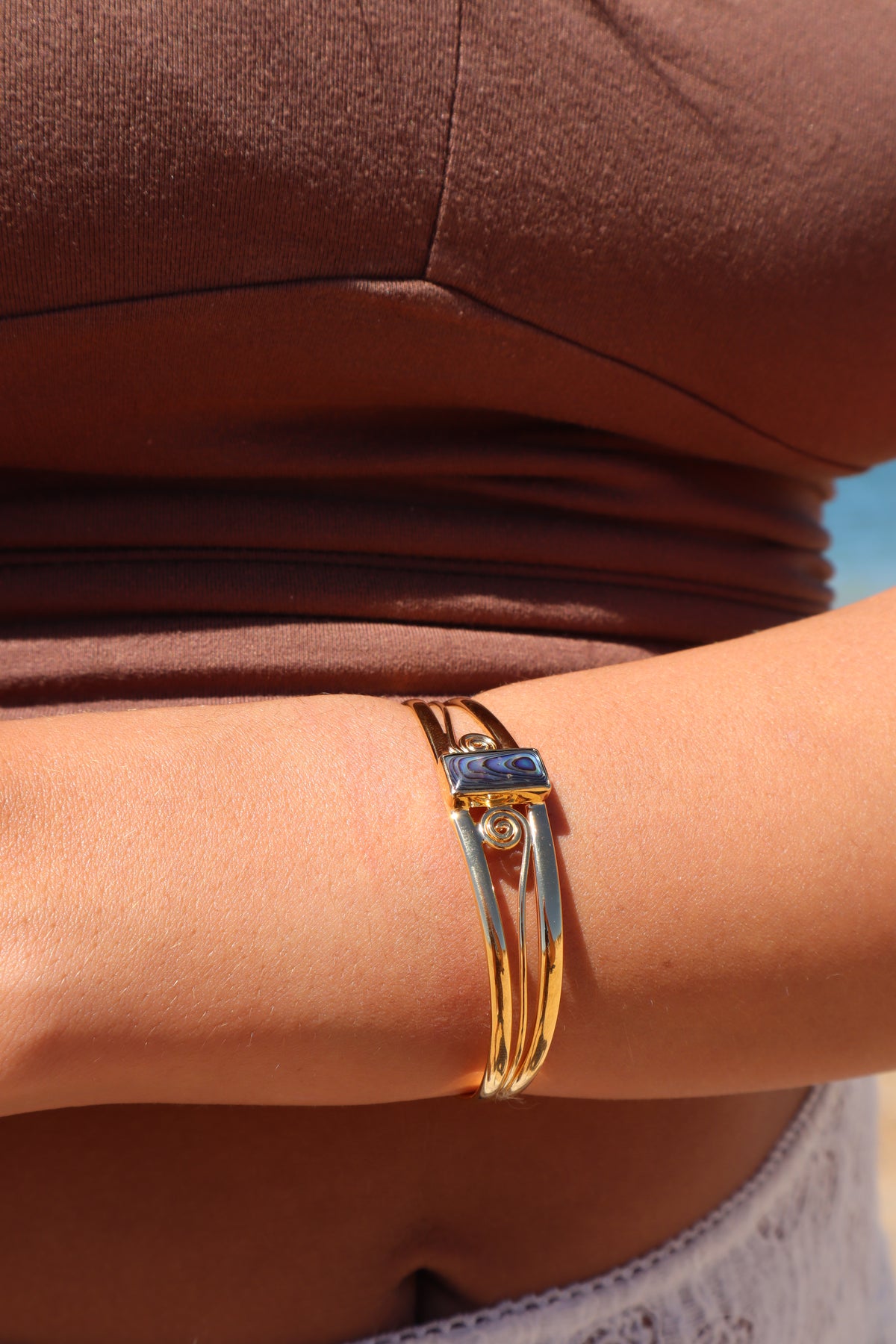 Spiral Abalone Tidal Cuff