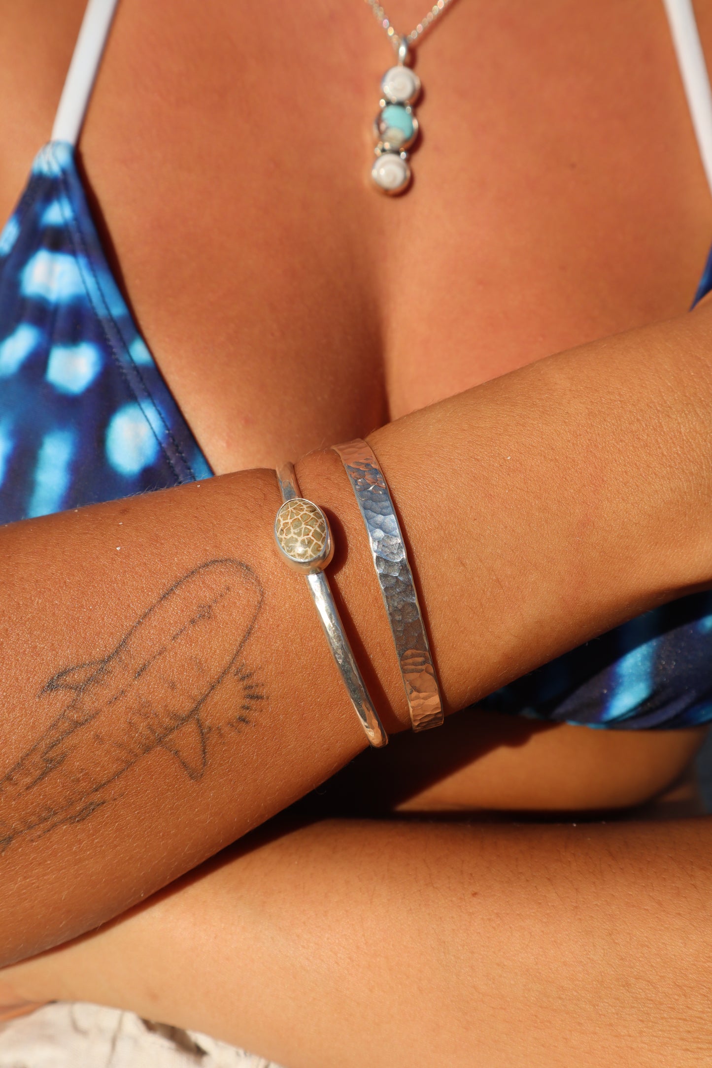 Fossilised Coral Wanderer Cuff