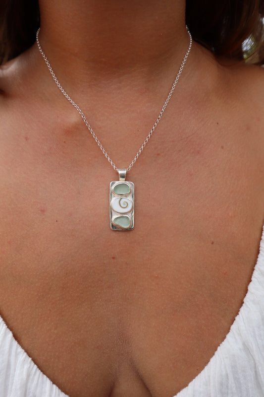 Sea Glass Sea Stack Pendant
