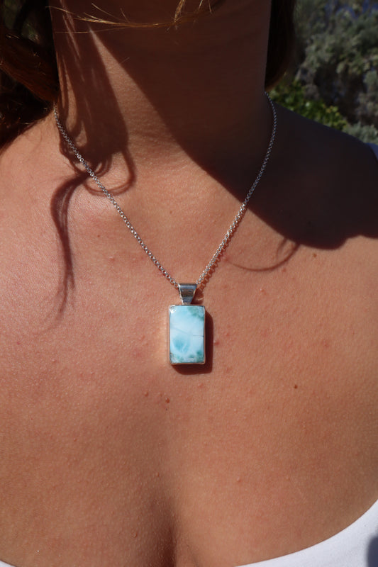 Larimar Whaleshark Pendant