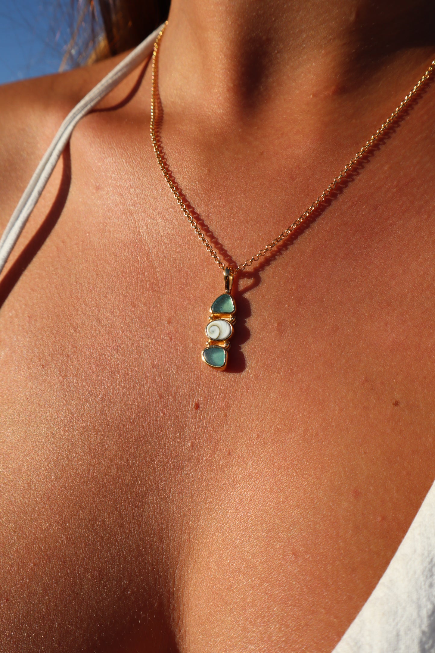 Seaglass Sea Charm Pendant