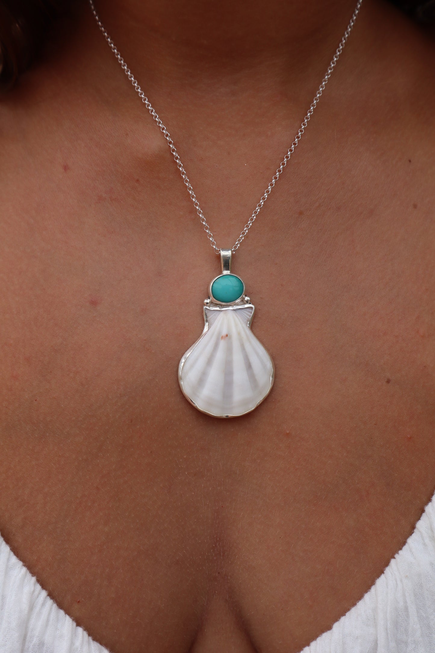 Turquoise Sea Fan Pendant