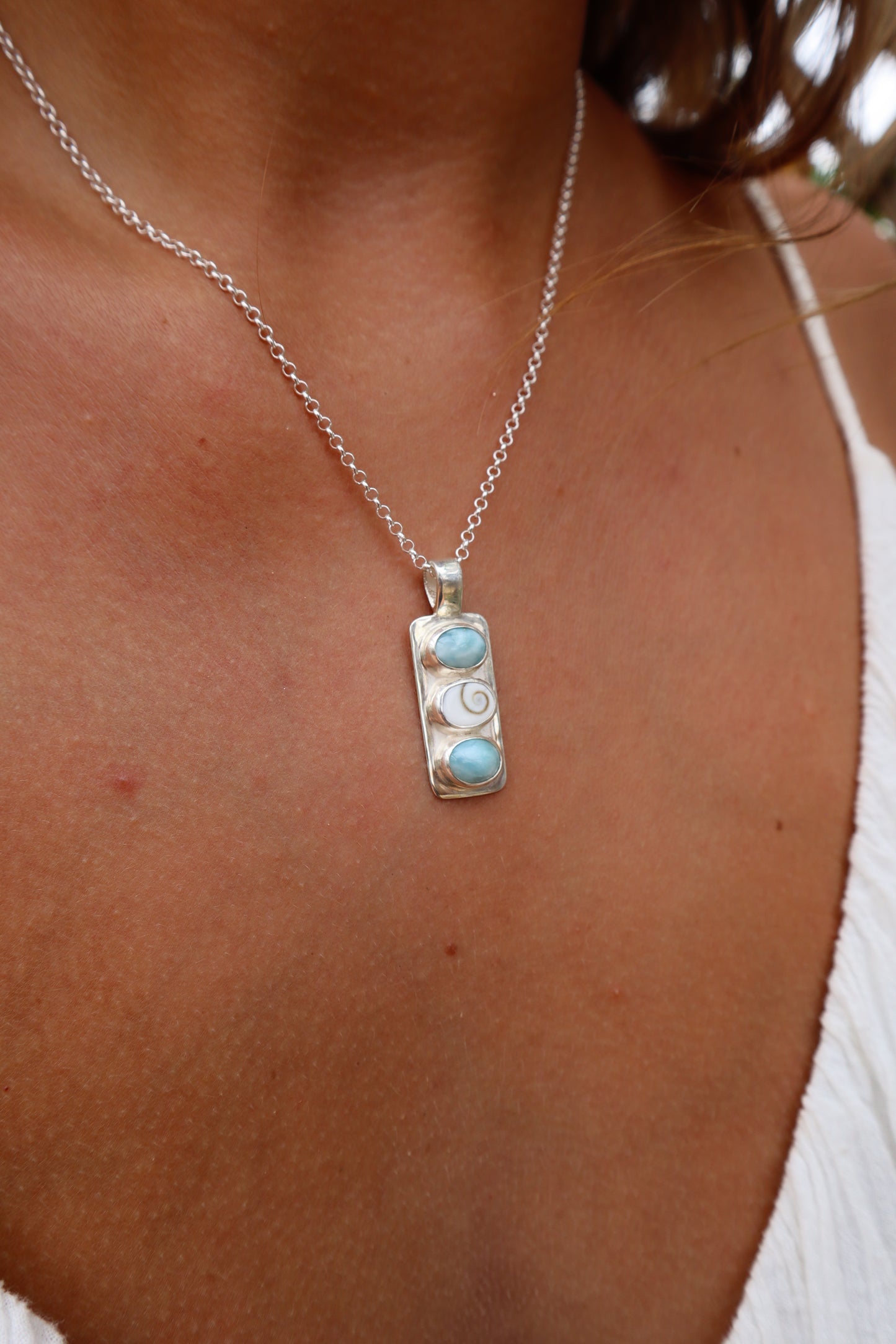 Larimar Sea Stack Pendant