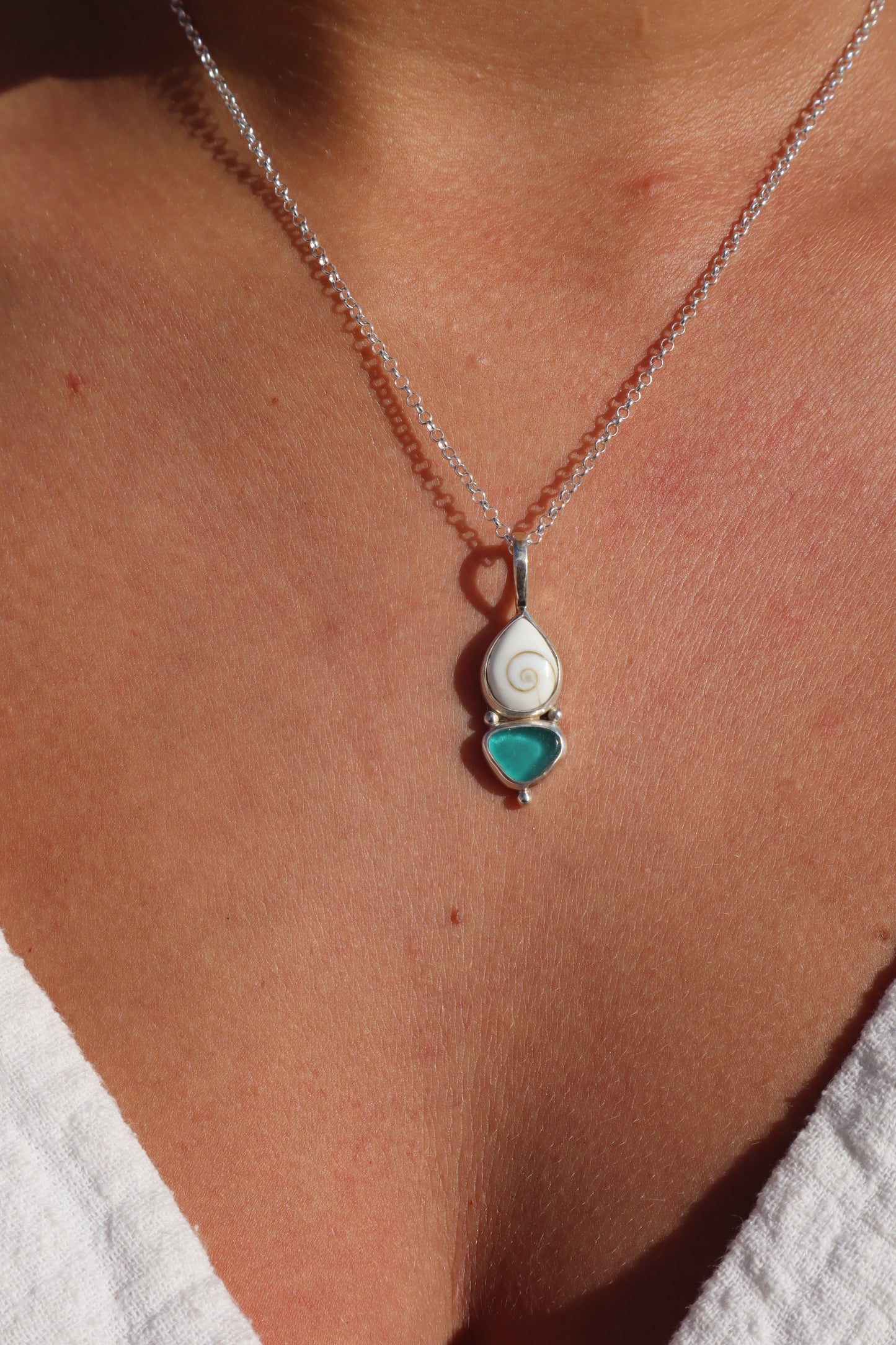 Seaglass x Operculum Pendant