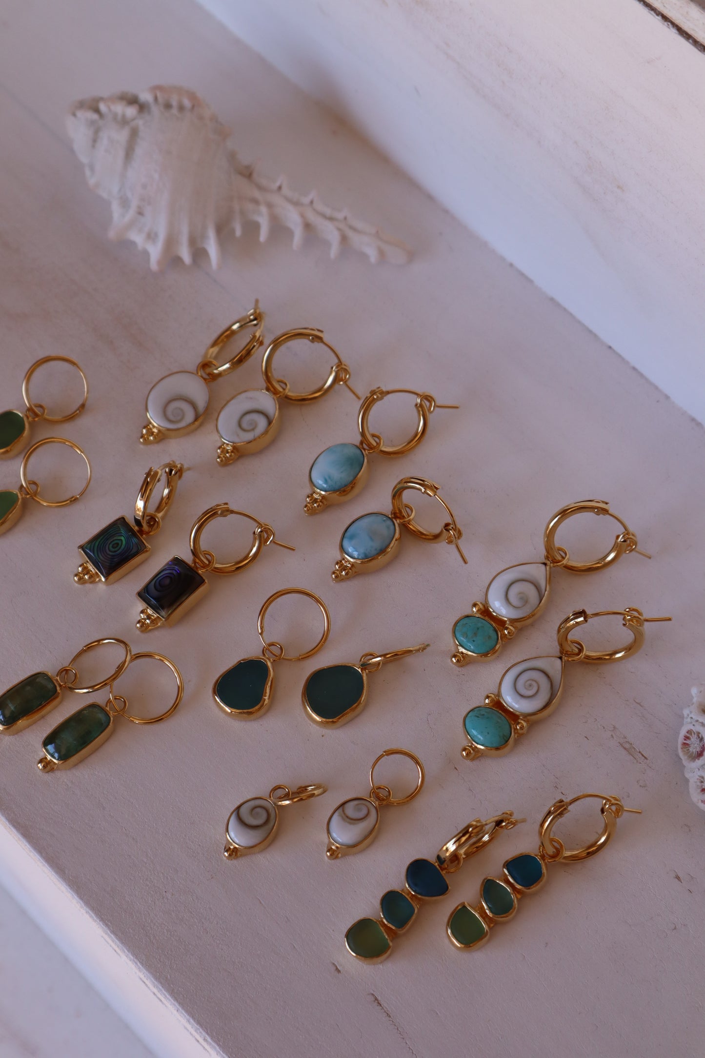 Larimar Hoops