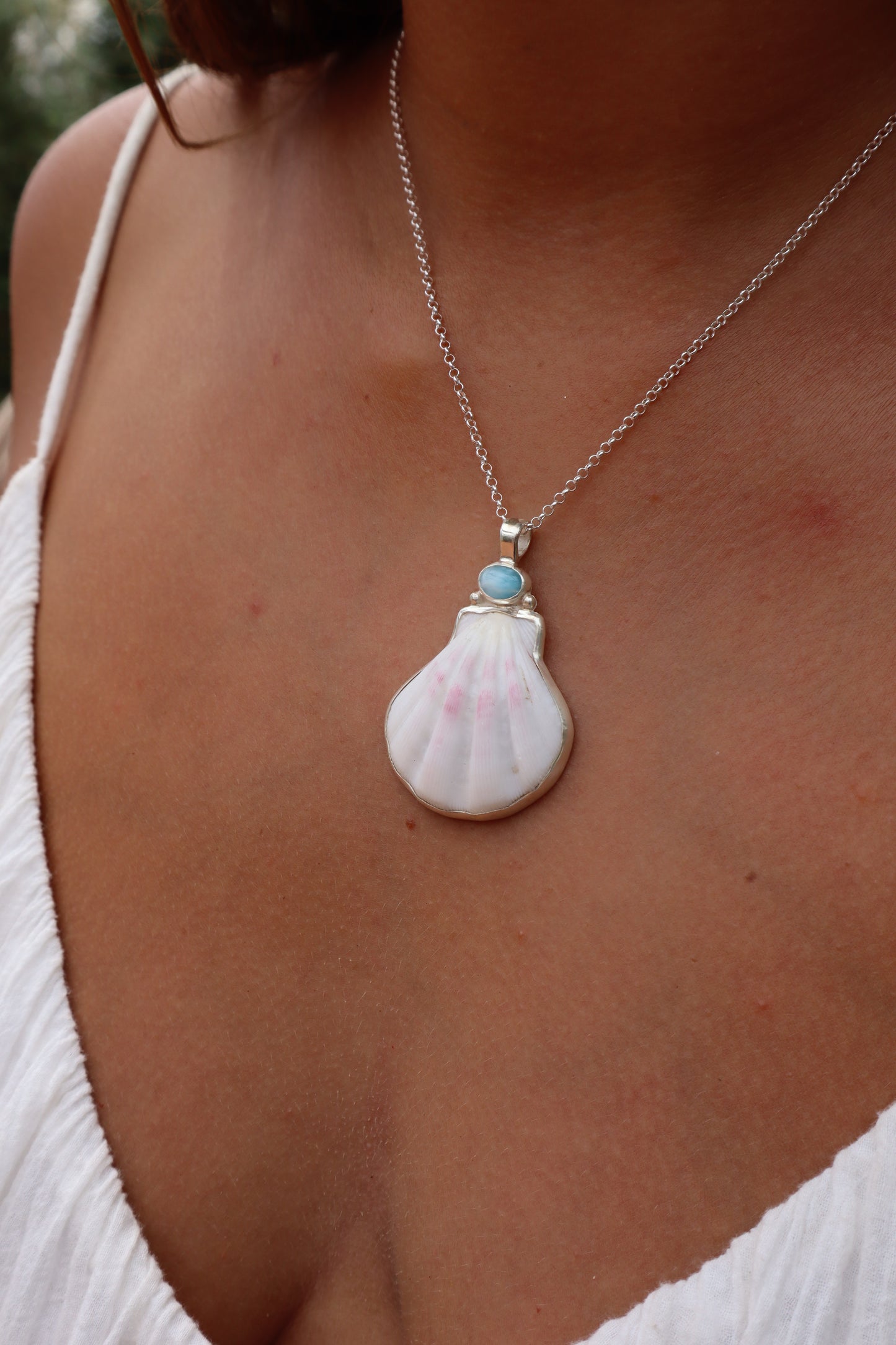 Larimar Sea Fan Pendant