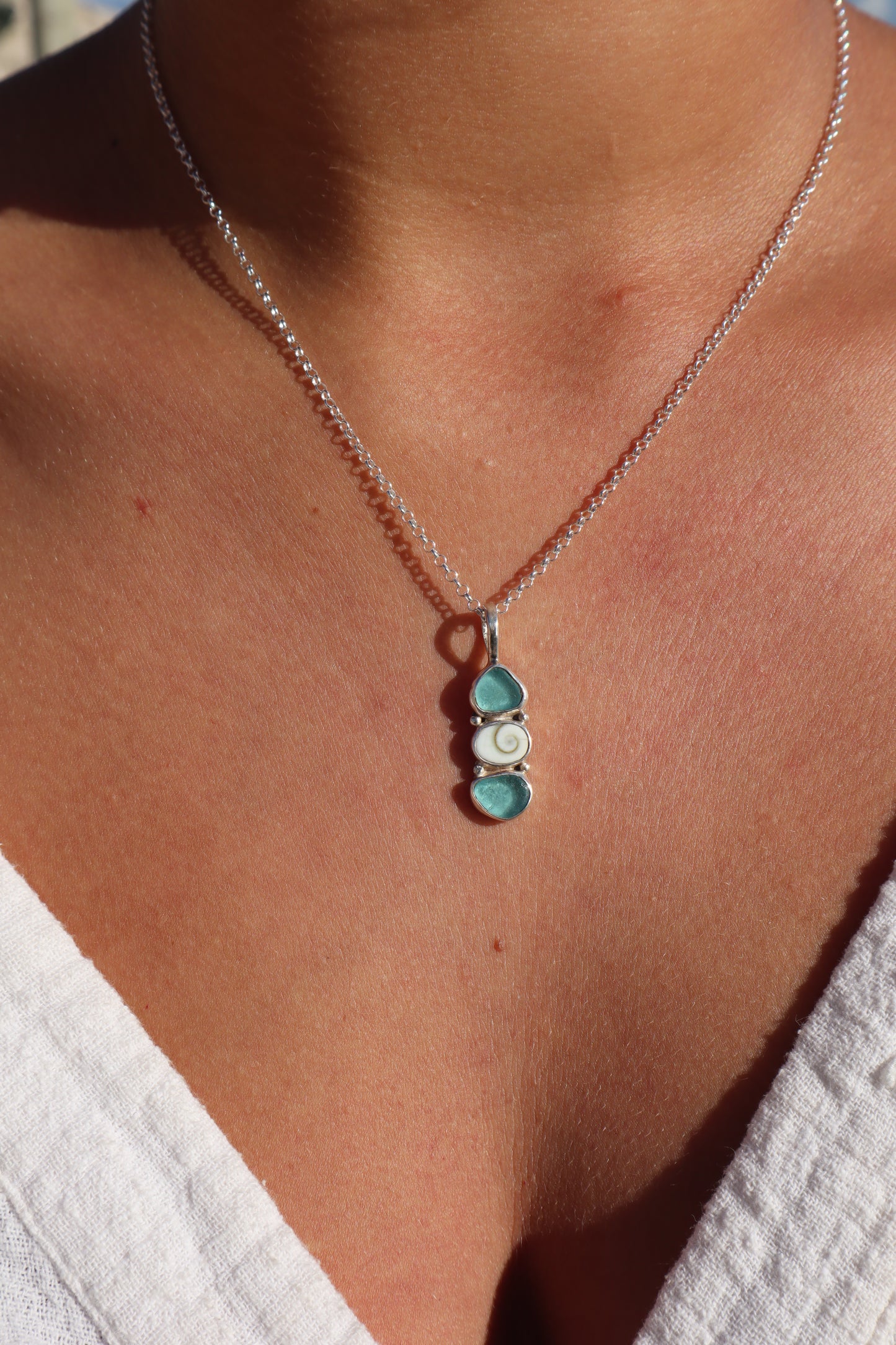 Seaglass Sea Charm Pendant